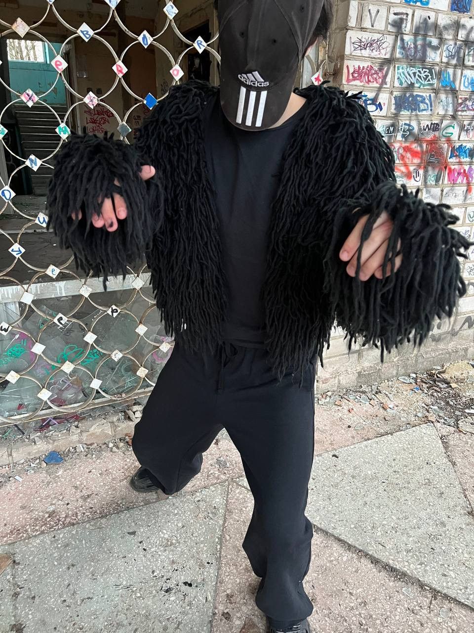 Japanese Brand × Vintage Vintage Opium Fuzzy Fur Owens Carti Style Bomber Avantgarde Size US M / EU 48-50 / 2 - 6 Thumbnail