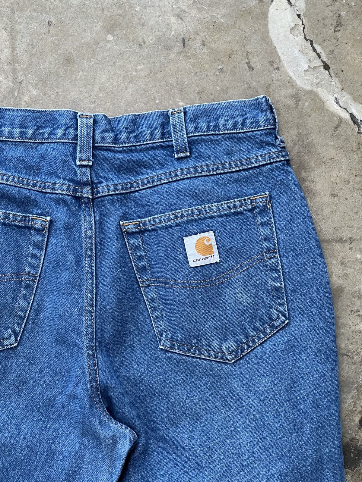 Carhartt × Vintage Vintage Carhartt Green Tag Denim 32x30 Size US 32 / EU 48 - 5 Thumbnail