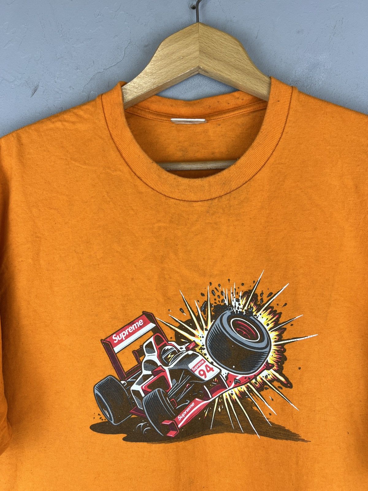Other Supreme Orange Crash💥 T shirt L size Formula Y2K Size US L / EU 52-54 / 3 - 2 Thumbnail