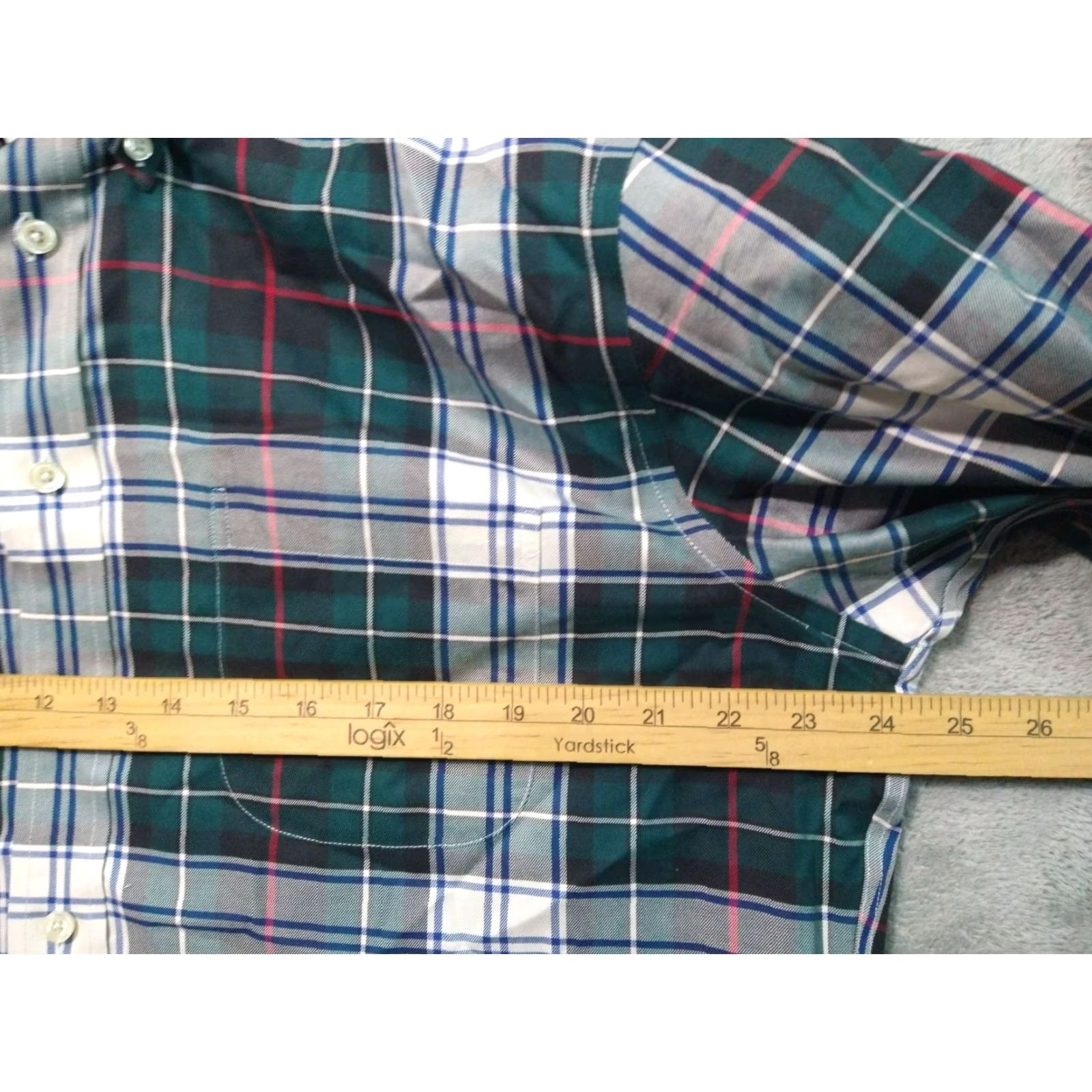 Brooks Brothers Brooks Brothers Non-Iron Long Sleeve Button-Up Shirt Mens Large Green Plaid Classic 346 Size US L / EU 52-54 / 3 - 5 Thumbnail