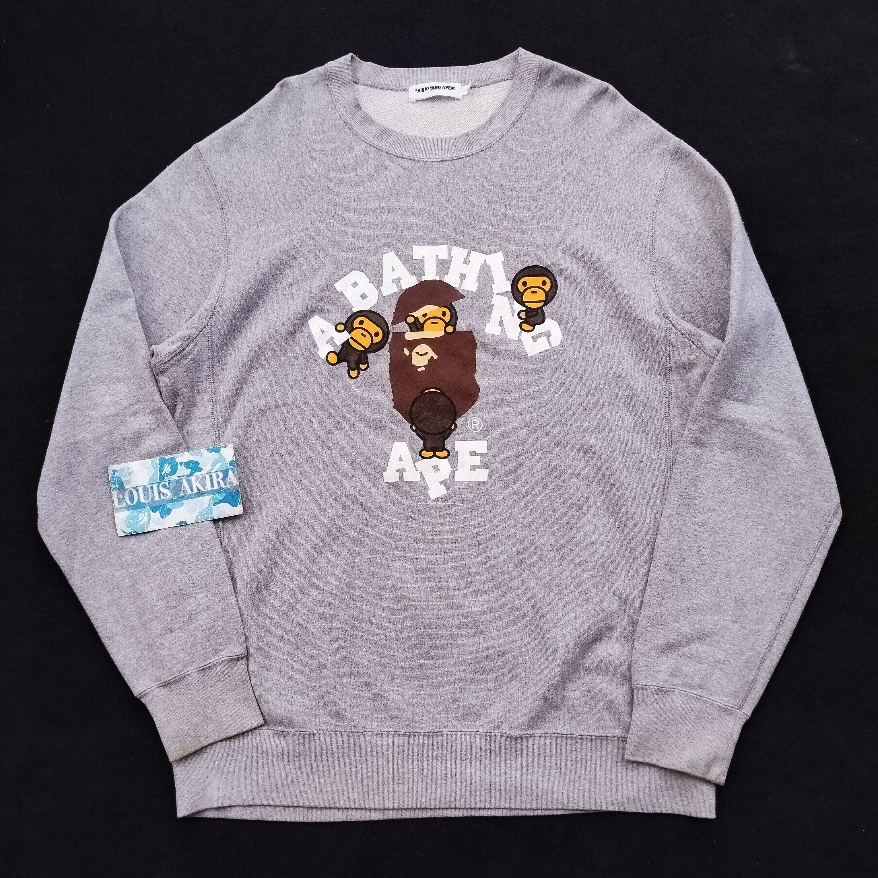Bape 2009 Bape Face Baby Milo Crewneck Size US XL / EU 56 / 4 - 1 Thumbnail