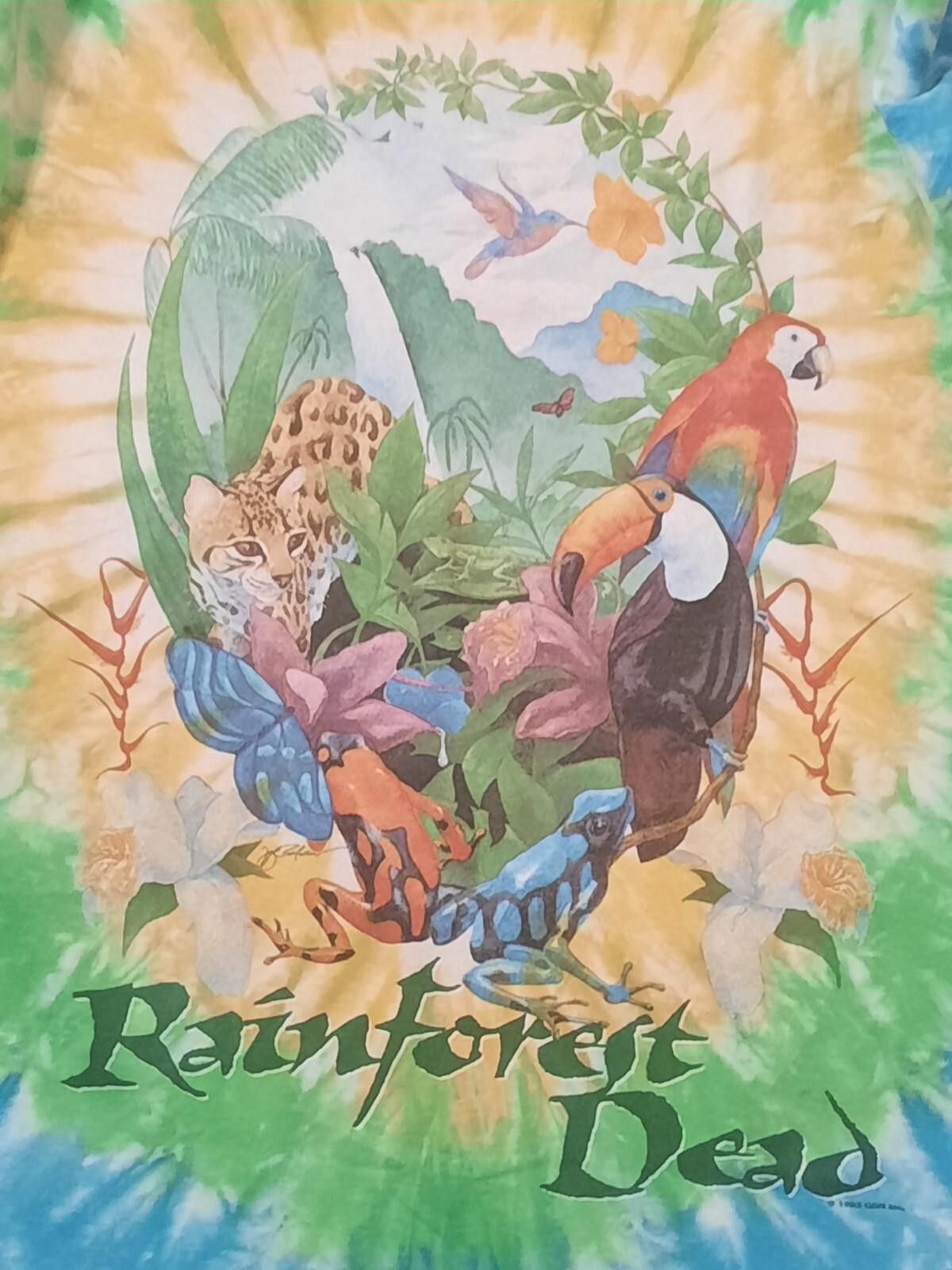 Liquid Blue '93 GRATEFUL DEAD LIQUID BLUE L RAINFOREST DEAD T-Shirt USA Size US L / EU 52-54 / 3 - 5 Thumbnail