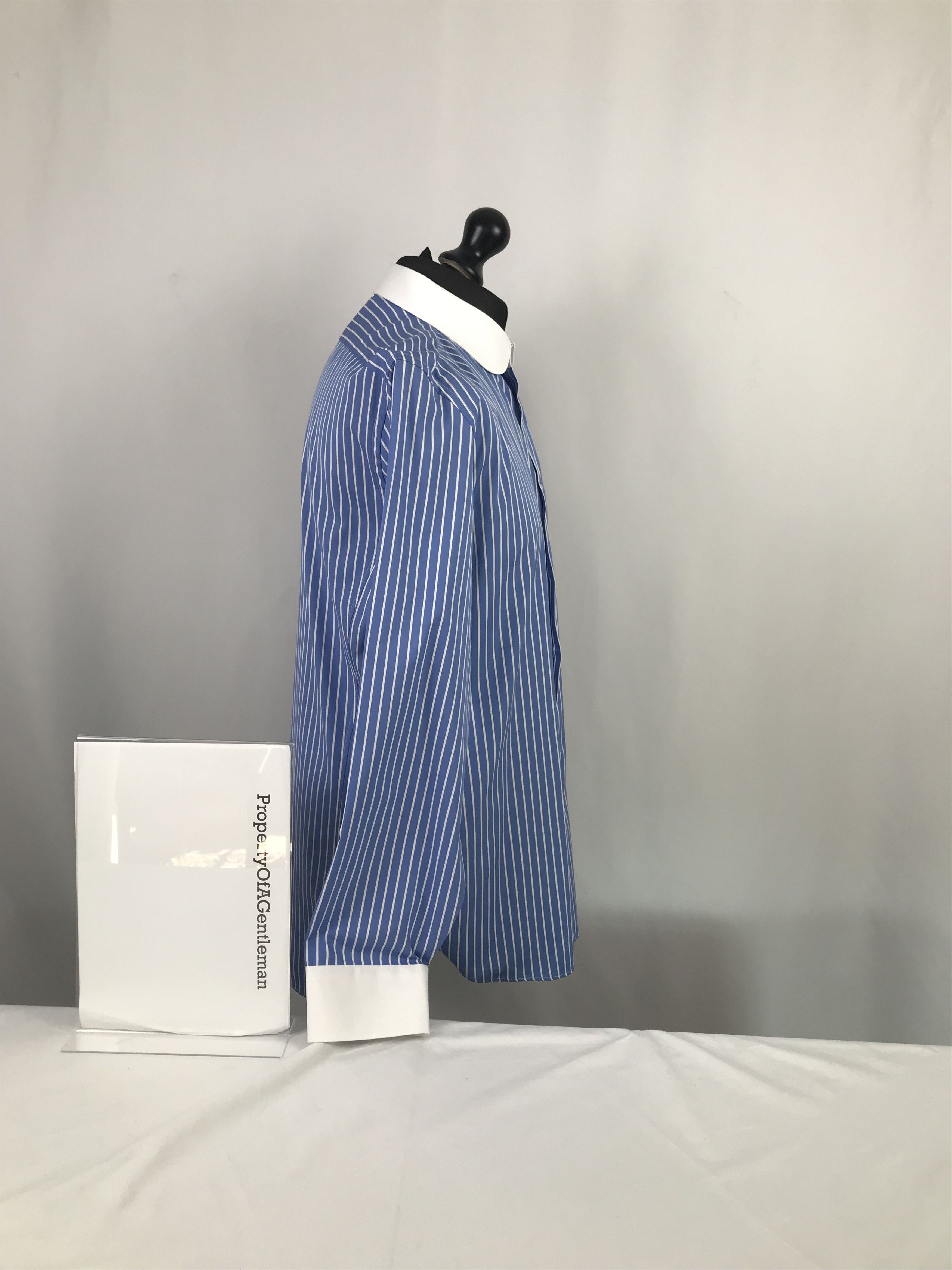 Gucci Gucci Men's Classic Blue Stripped Shirt Size US L / EU 52-54 / 3 - 3 Thumbnail