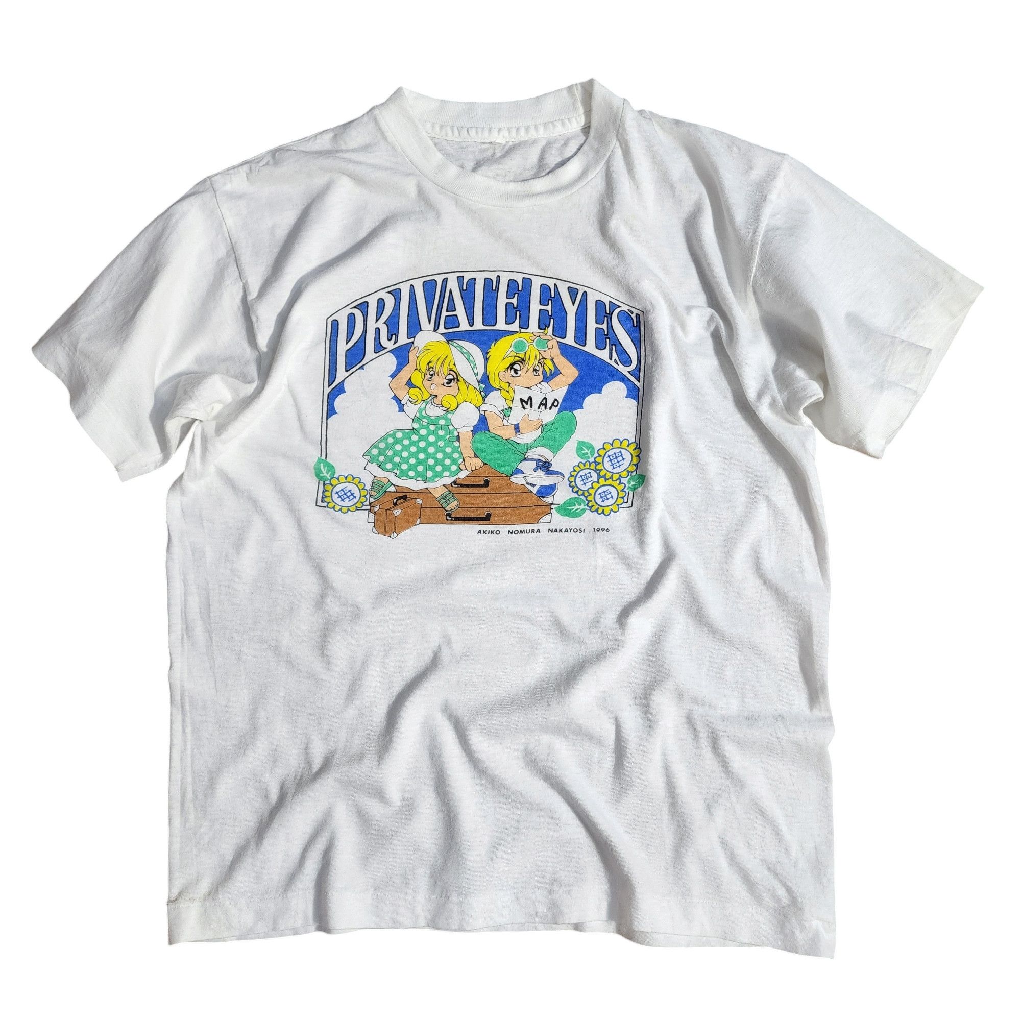 Japanese Brand × Vintage Vintage Private Eyes 1996 Akiko Nomura Nakayosi anime shirts Size S / US 4 / IT 40 - 2 Thumbnail