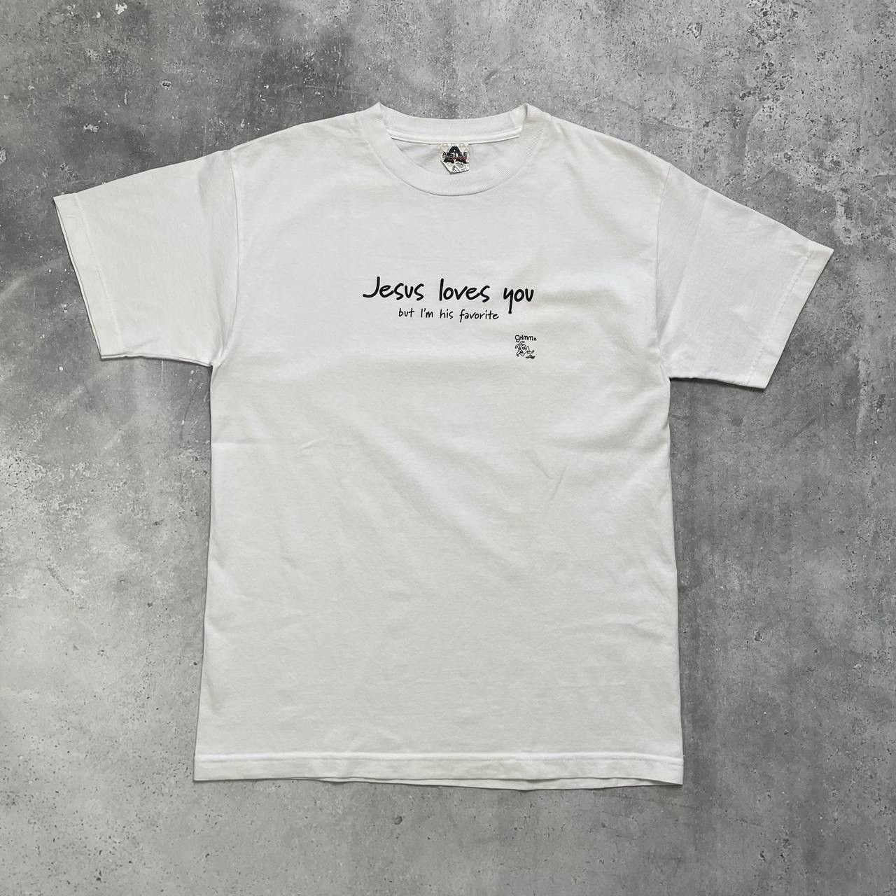 Vintage Vintage Quote Jesus Loves You, But I'm His Favorite T Shirt Size US M / EU 48-50 / 2 - 1 Thumbnail
