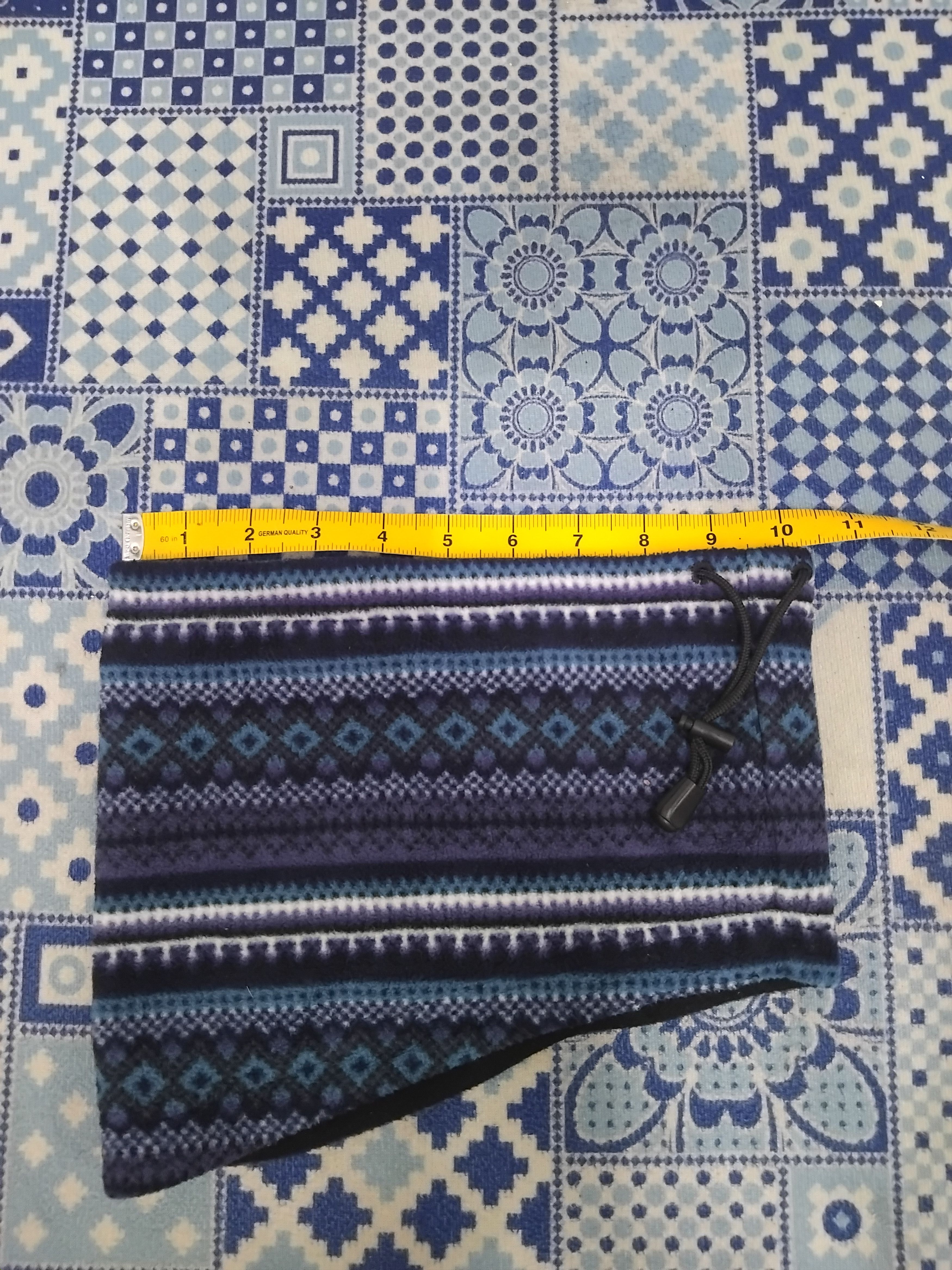 Japanese Brand Abstract blue colour head mask Size ONE SIZE - 4 Thumbnail