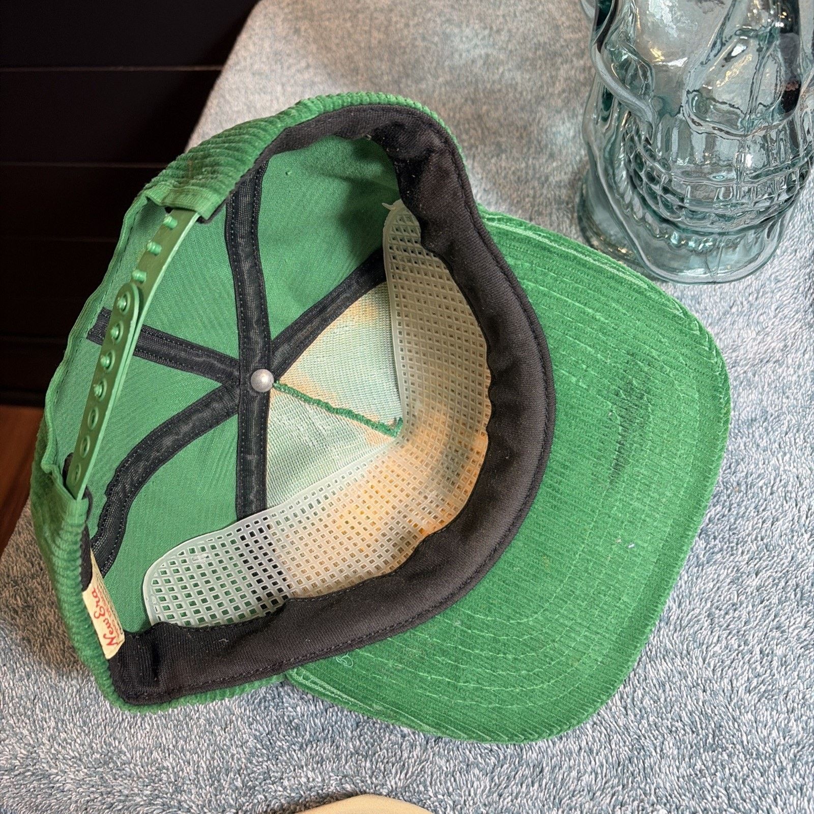 New Era Vtg Notre Dame University Square Corduroy Snapback Hat USA Size ONE SIZE - 8 Thumbnail