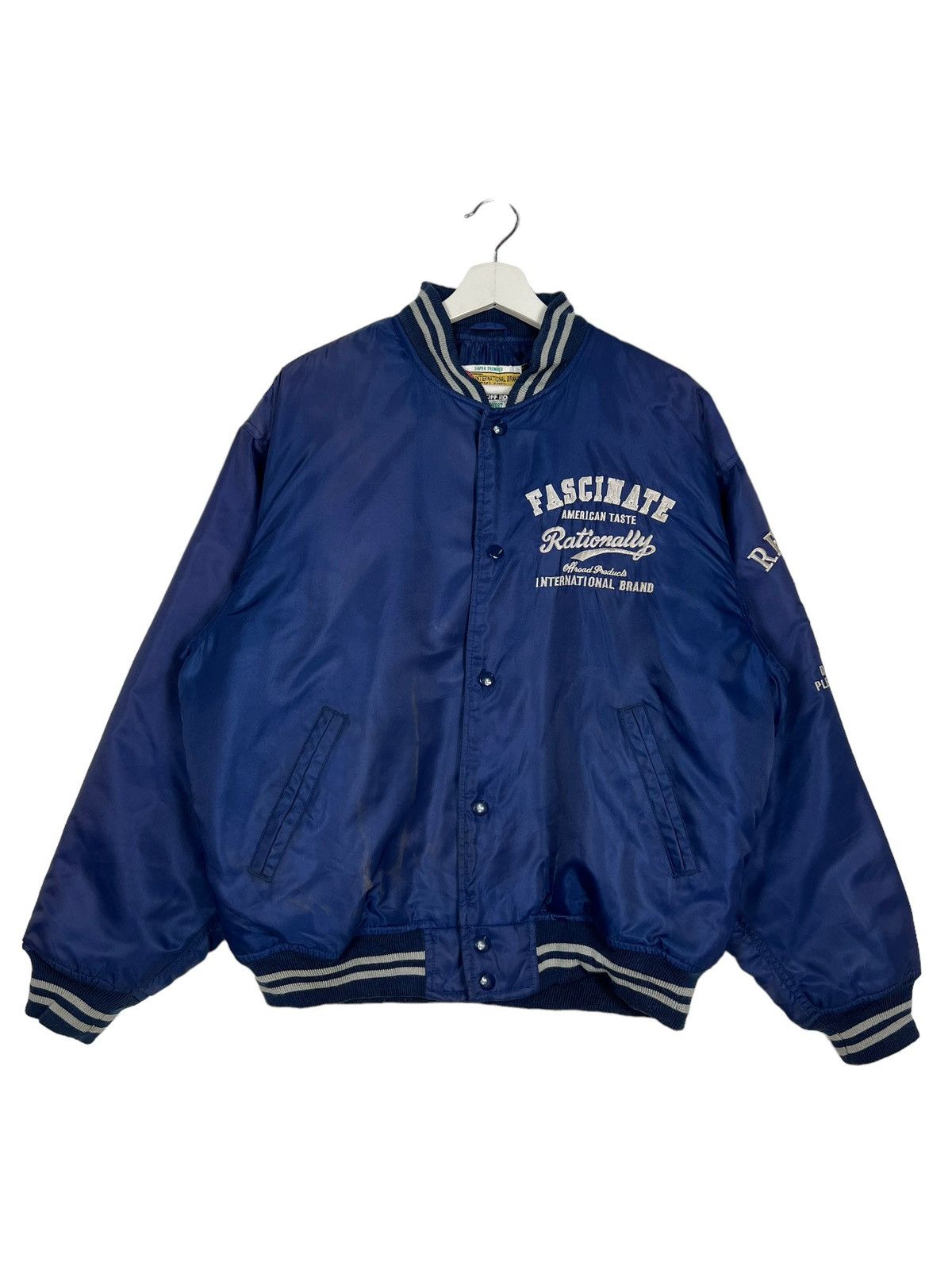 Japanese Brand 🔥 VINTAGE FASCINATE STADIUM BOMBER JACKET Size US L / EU 52-54 / 3 - 3 Thumbnail