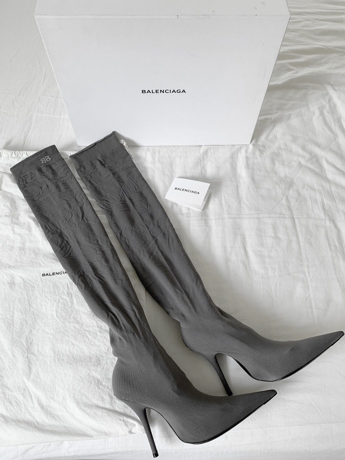 Balenciaga Balenciaga Knife Boot in Stocking Fabric FW2017 Size US 8 / IT 38 - 3 Thumbnail