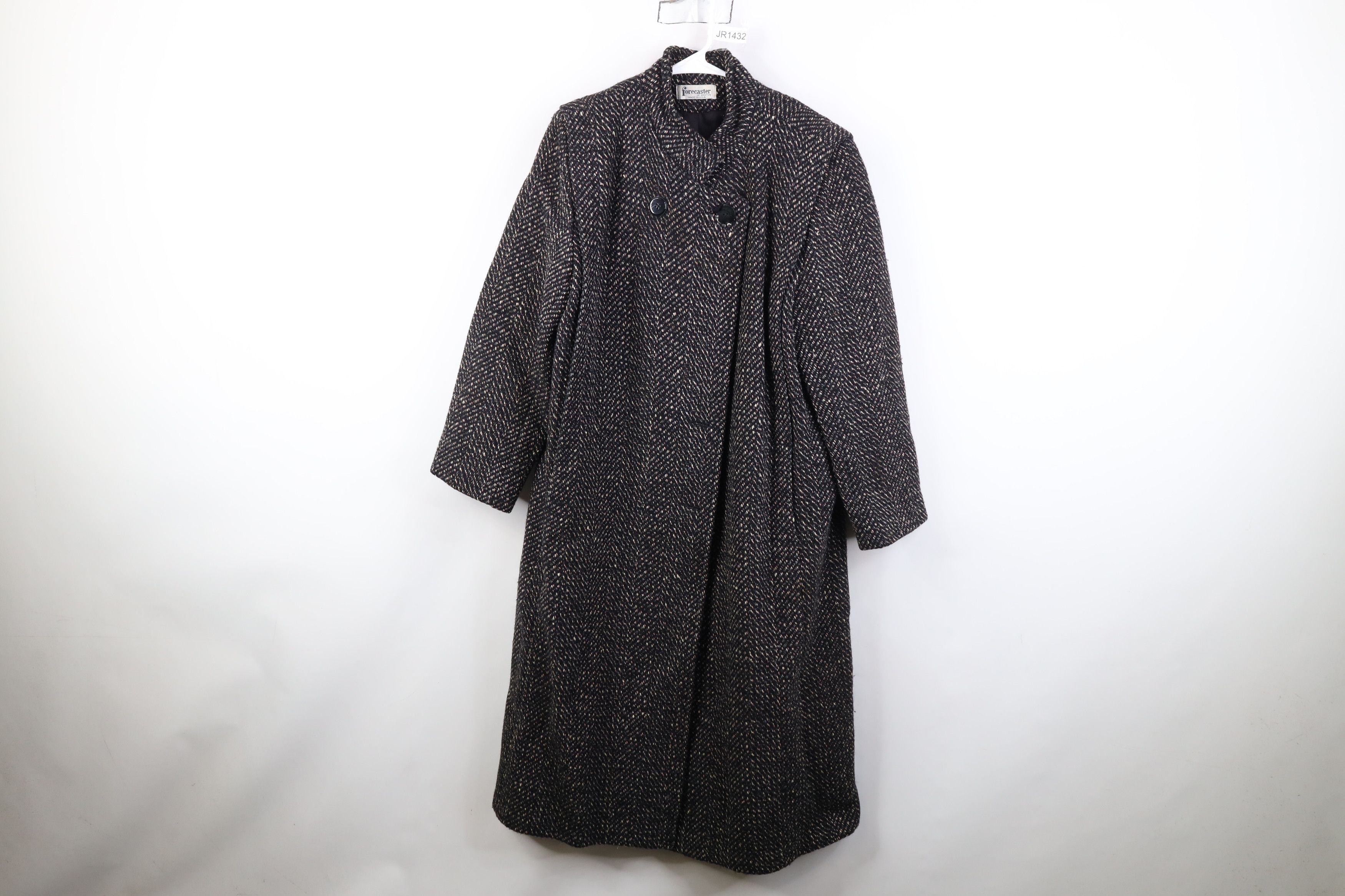 Vintage Vintage 70s Streetwear Tweed Herringbone Jacket Coat USA Size XL / US 12-14 / IT 48-50 - 1 Thumbnail