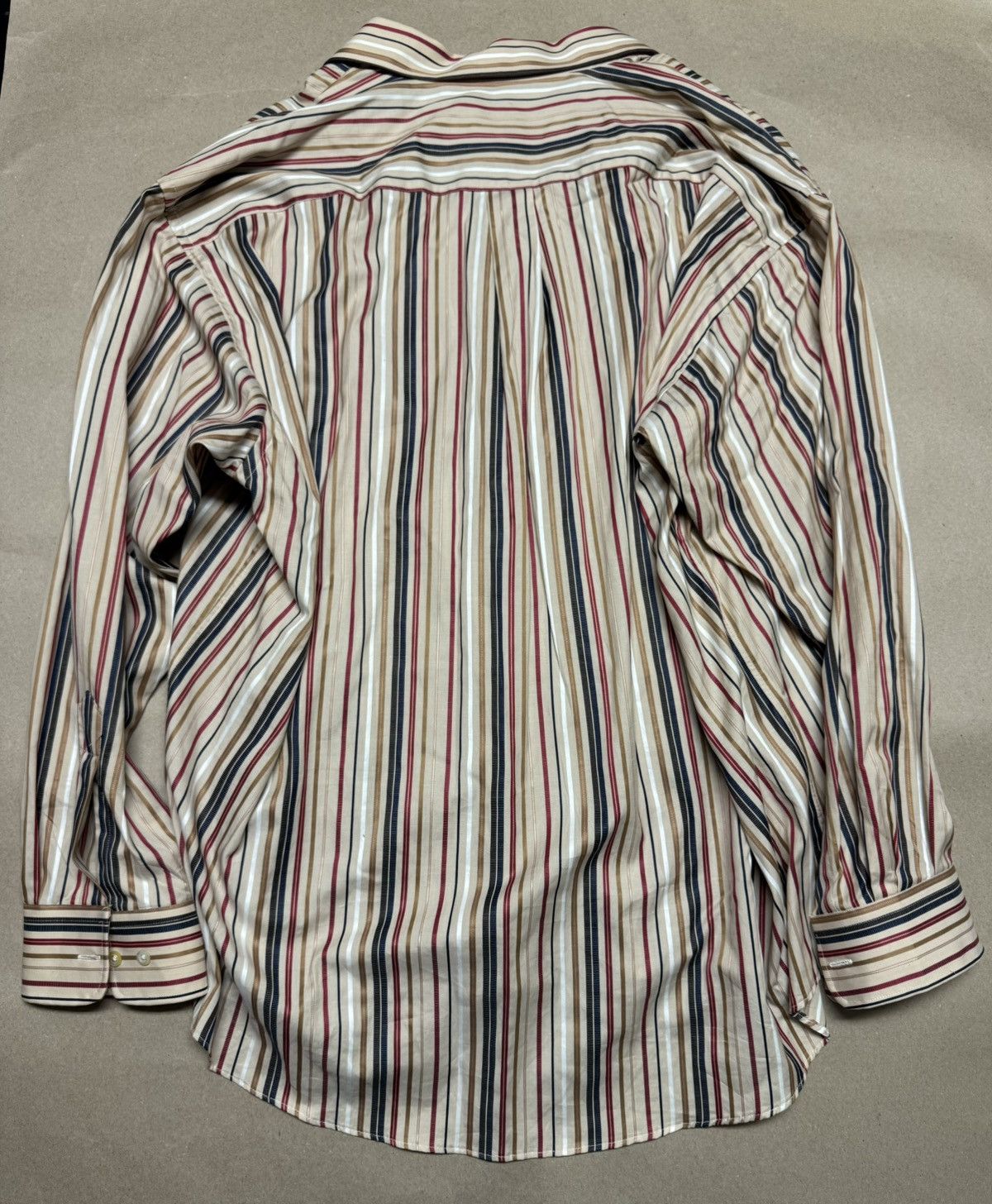 Burberry Burberry London Men's Long Sleeve Button-Up Shirt XXL Beige Size US XXL / EU 58 / 5 - 2 Thumbnail