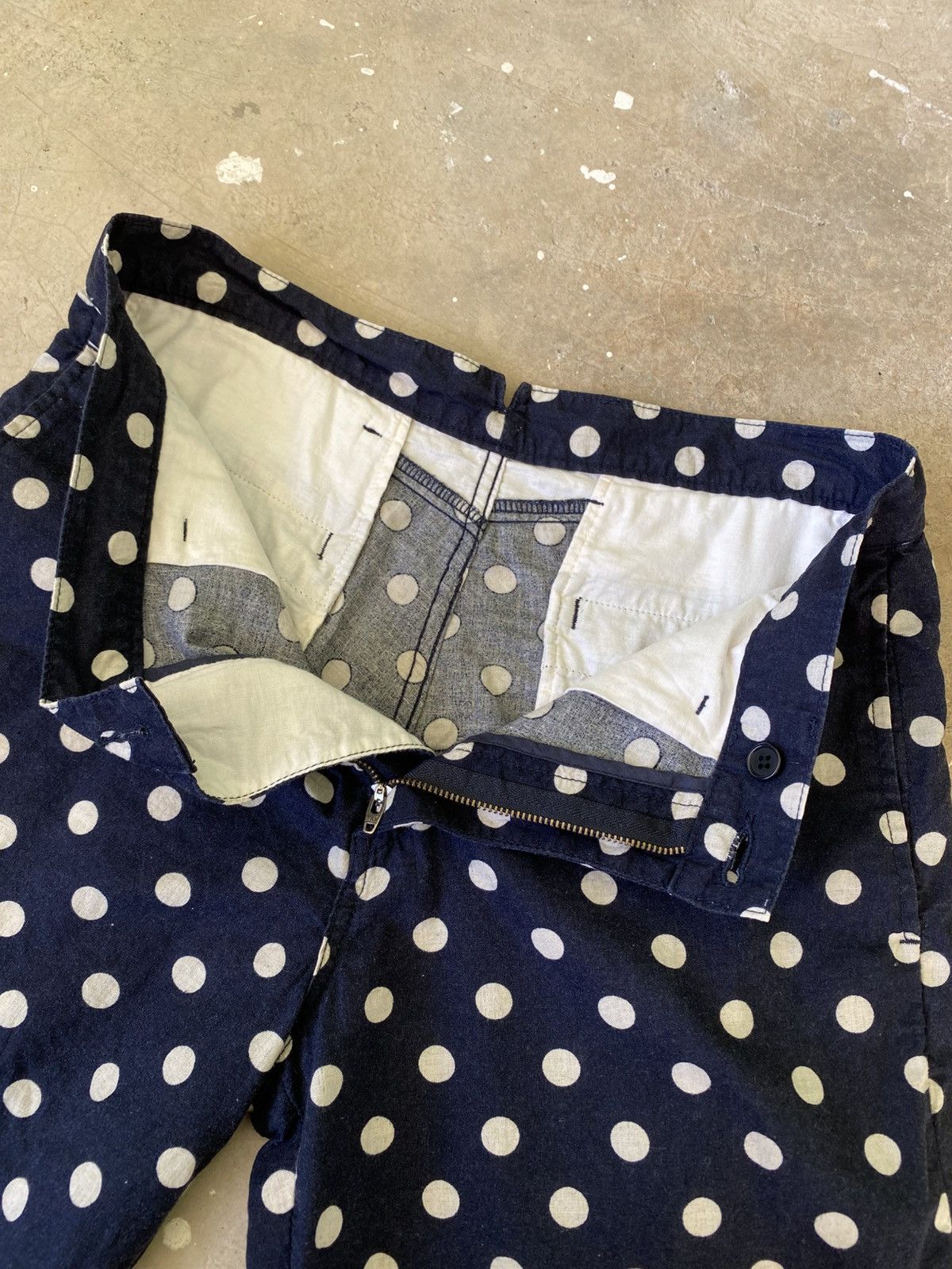 Ships Jet Blue SHIPS JET BLUE Polka Dot Linen Blend Shorts Size US 30 / EU 46 - 4 Thumbnail