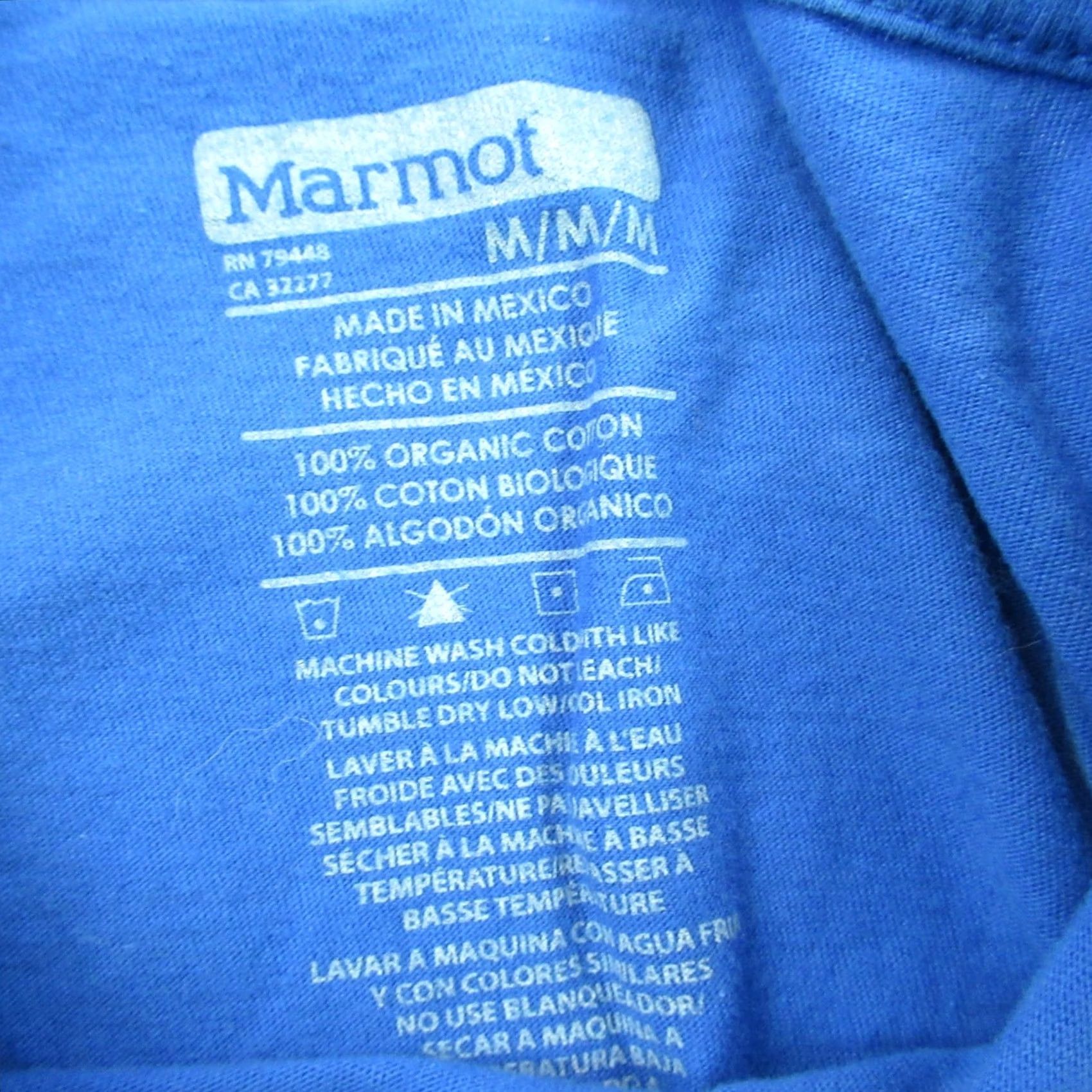 Marmot Marmot Shirt Mens Short Sleeve Blue Crew Neck Outdoors Lightweight Medium Size US M / EU 48-50 / 2 - 2 Thumbnail