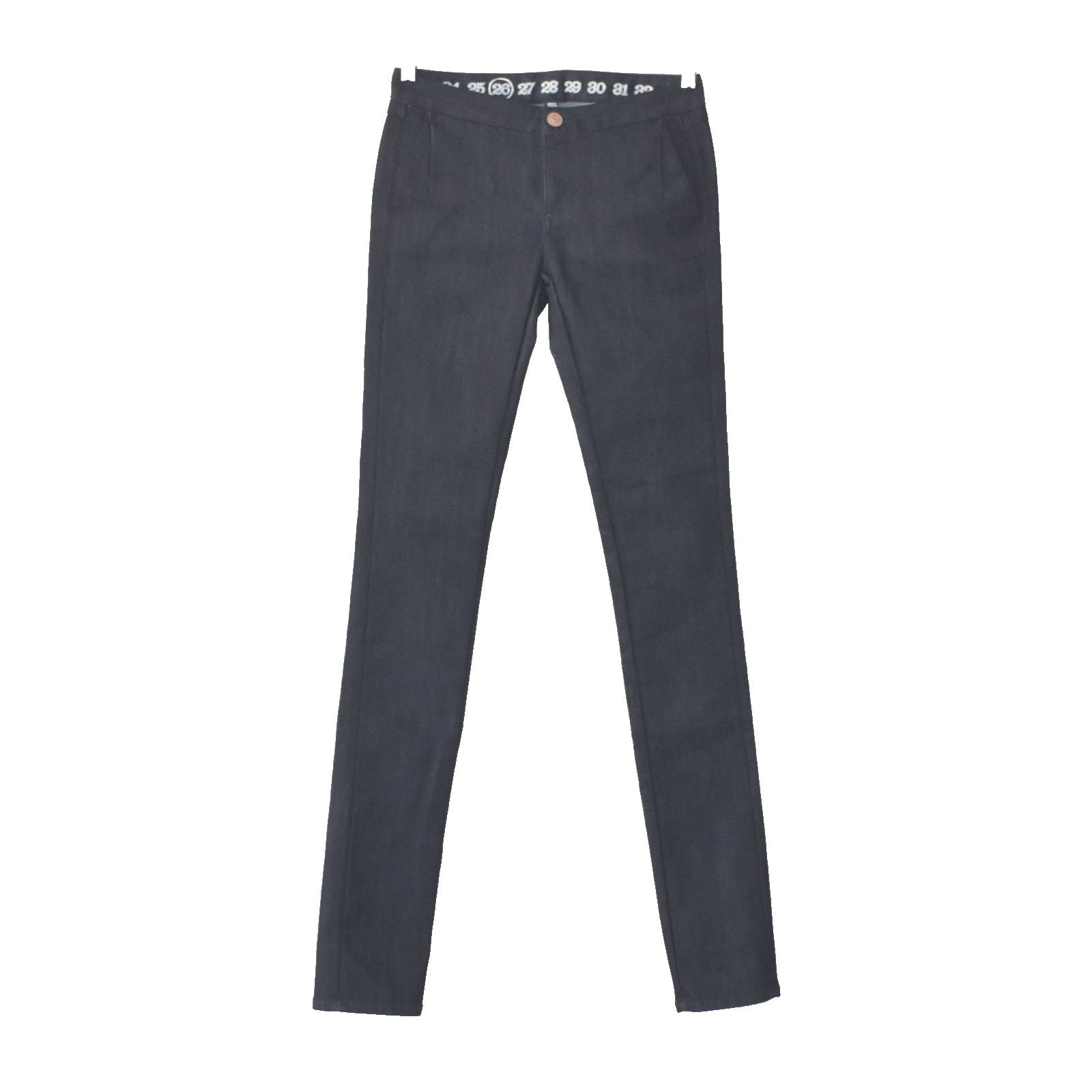 Earnest Sewn NEW EARNEST SEWN Dark Blue Denim Low Rise Skinny Leg Jean 26 Size 26" / US 2 / IT 38 - 1 Thumbnail