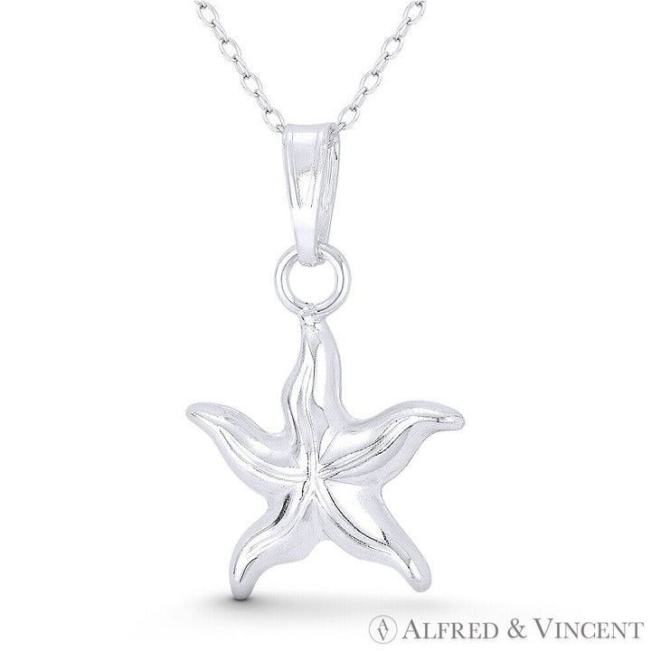 Other Starfish Ocean Sealife Charm Pendant in .925 Sterling Silver Size ONE SIZE - 1 Preview