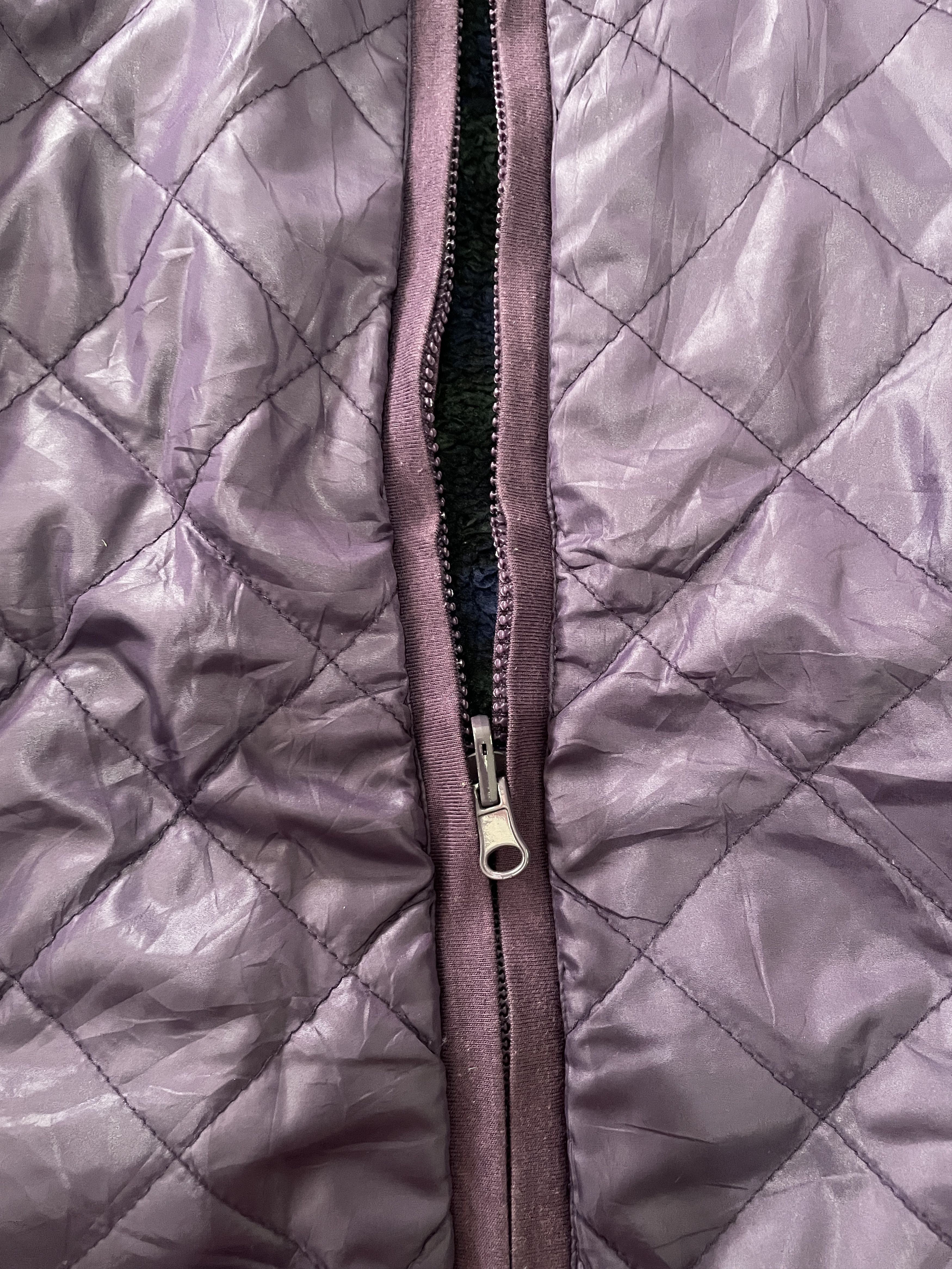 Japanese Brand Purple Diamond Quilted Reversible Hooded Puffy Jacket Size M / US 6-8 / IT 42-44 - 9 Thumbnail