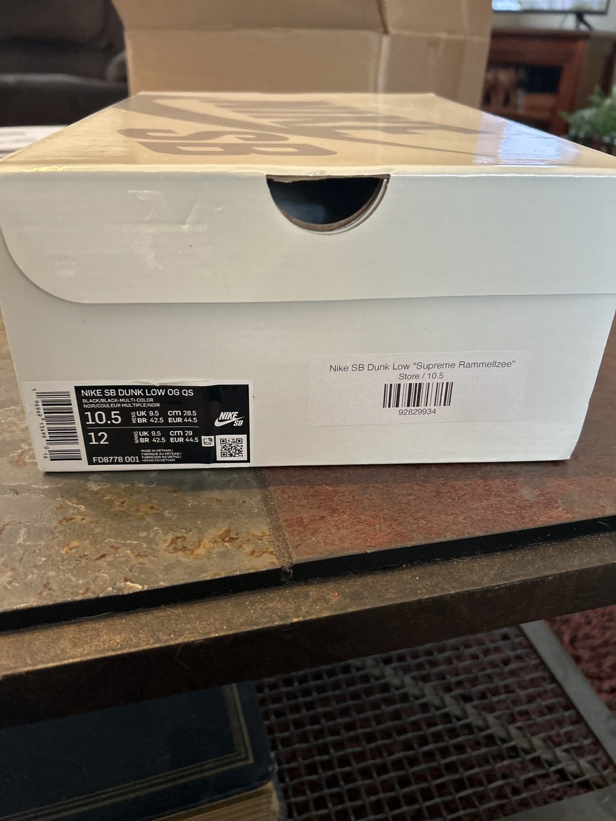 Nike SB Nike SB Dunk Low x Supreme Rammellzee Size US 10.5 / EU 43-44 - 7 Thumbnail