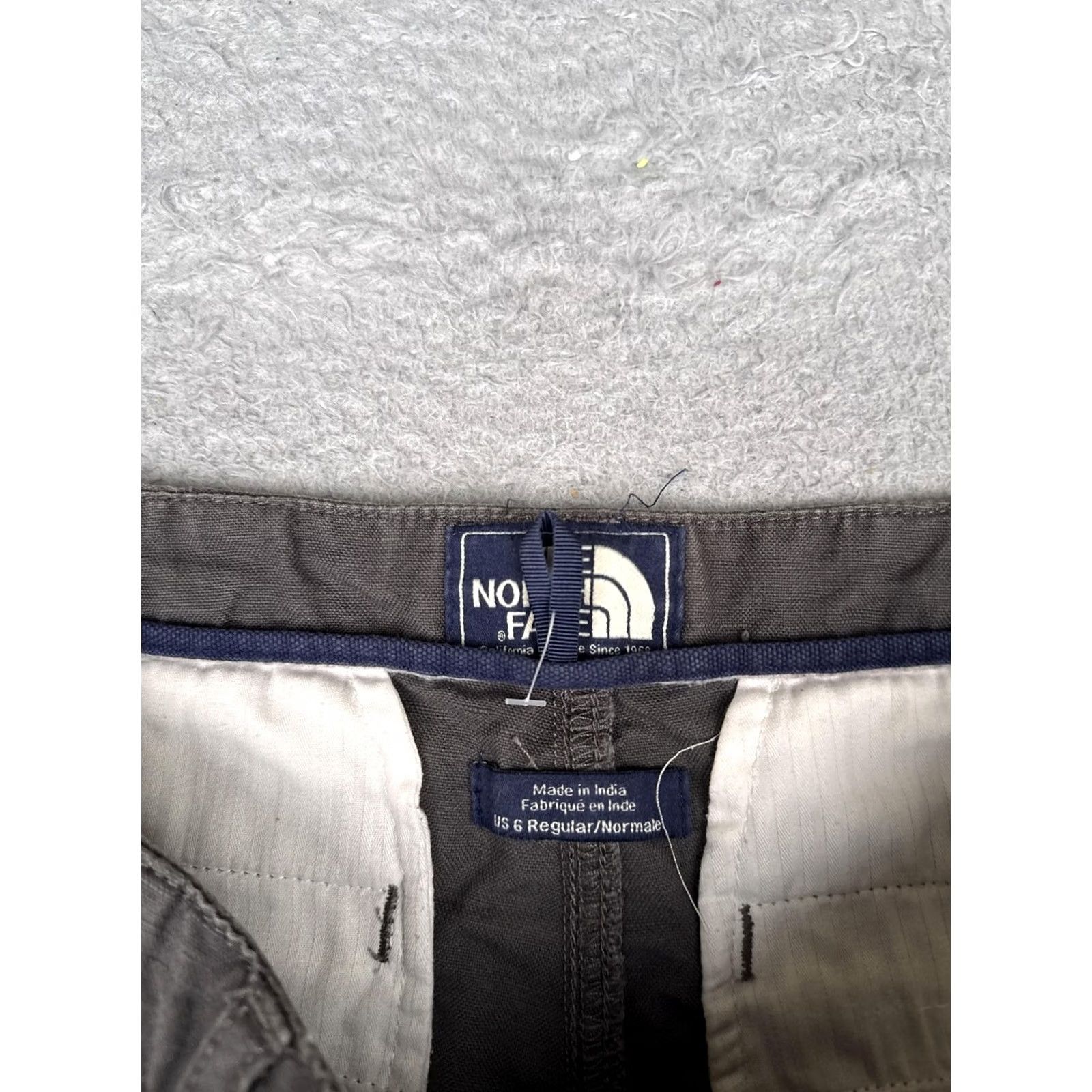 The North Face The North Face Shorts Womens 6 Gray Cotton Linen Chino 3 Inseam Pockets Casual Size 28" / US 6 / IT 42 - 7 Thumbnail