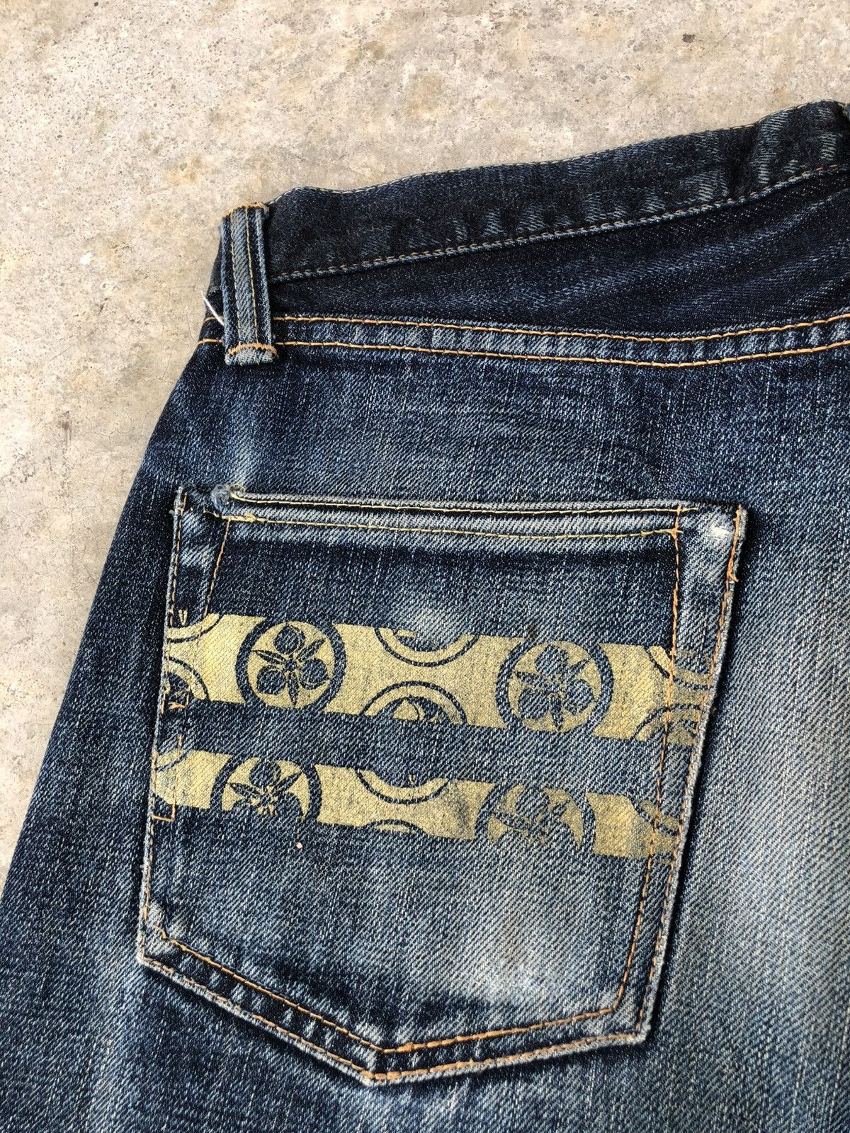 Momotaro Jeans Momotaro 0905SP Selvedge Denim Distressed Jeans Size US 31 - 17 Thumbnail