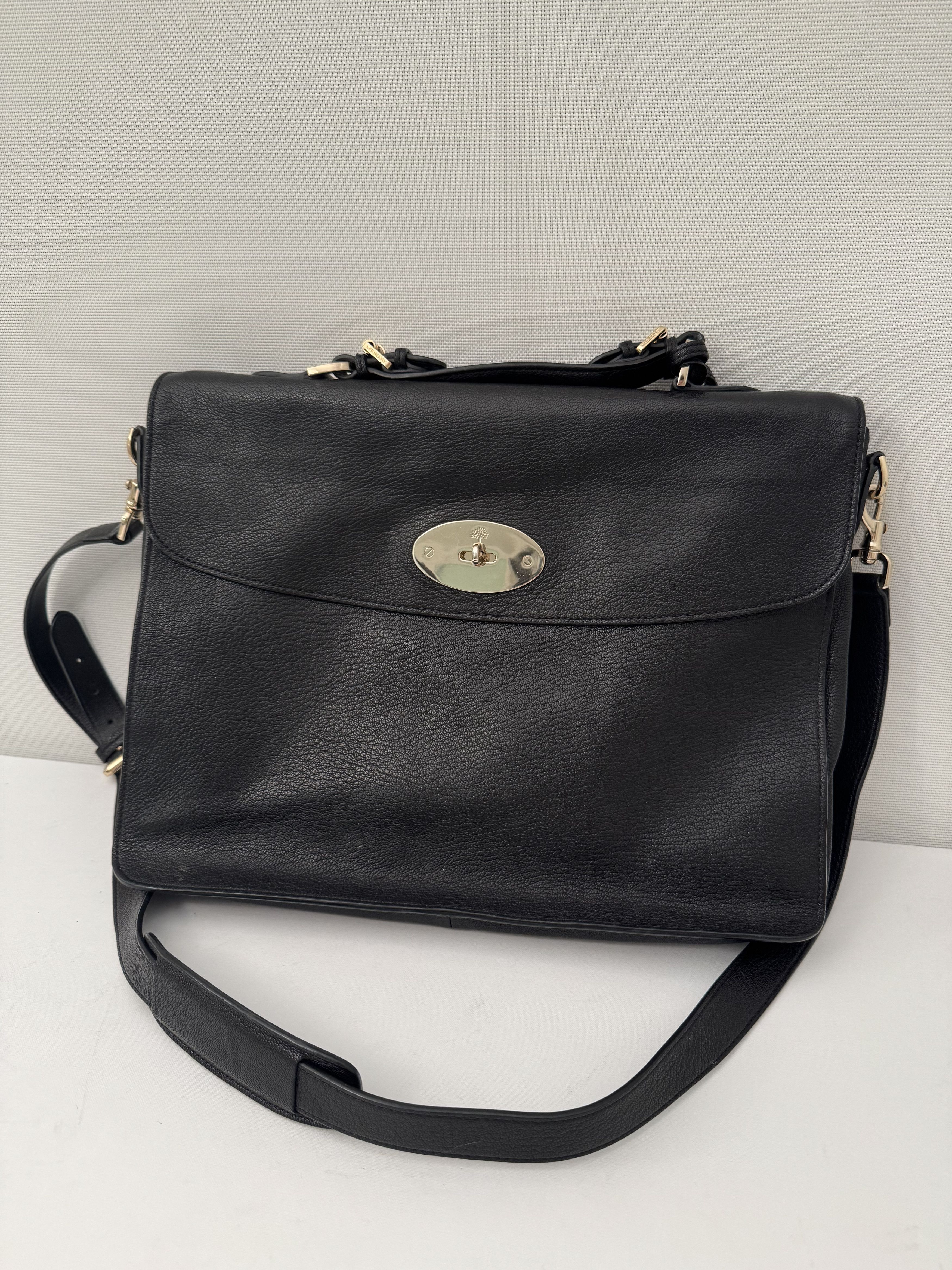 MULBERRY ウィークエンドバッグ Mulberry *LAST DROP* Mulberry Piccadilly Weekend Bag Black