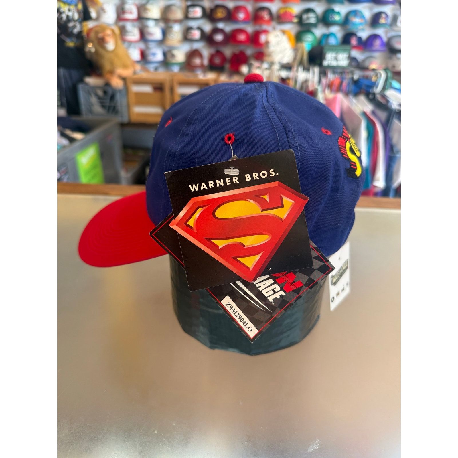 Chase Authentics Youth Superman Racing Quaker State Hat NWT Size ONE SIZE - 4 Thumbnail