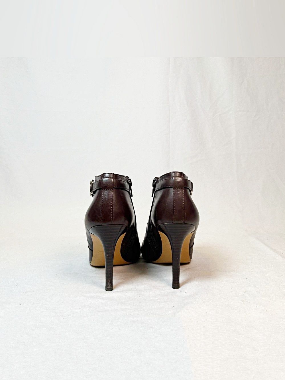Coach Coach Salene II Brown Leather Stiletto Booties Ankle Boots Size US 9 / IT 39 - 6 Thumbnail