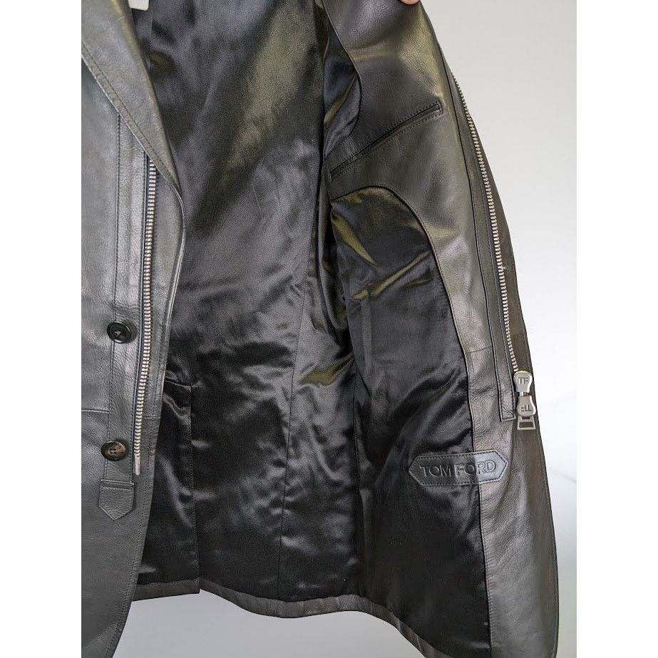 Tom Ford o1rshd1 Outwear Other Leather Jacket in Black Size US M / EU 48-50 / 2 - 14 Thumbnail