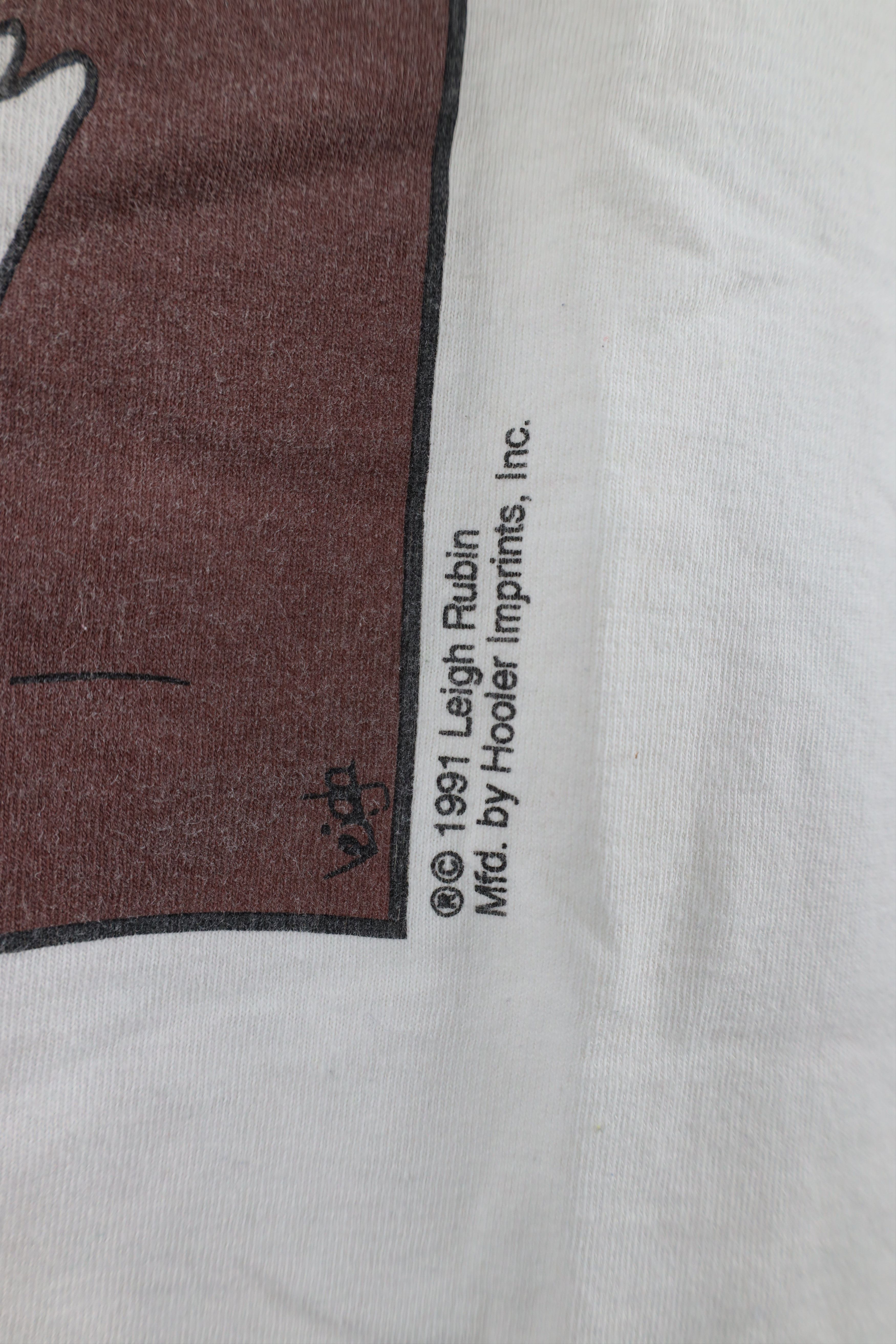 Vintage Vintage 90s Funny Cow Short Sleeve T-Shirt White Cotton Size US L / EU 52-54 / 3 - 6 Thumbnail