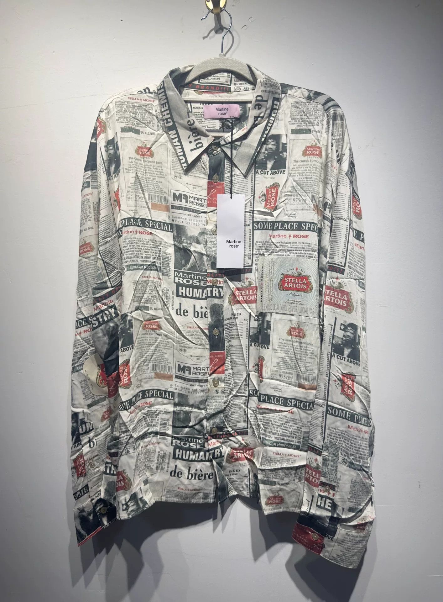 Martine Rose Martine Rose Pink Shirt L Men Size US L / EU 52-54 / 3 - 1 Thumbnail
