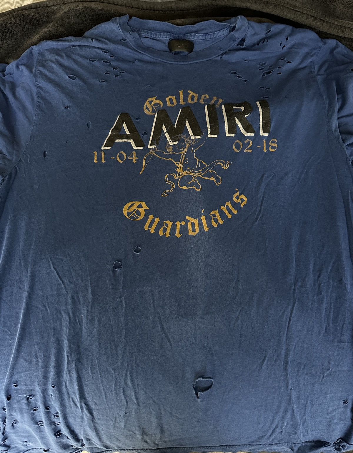 Amiri Amiri Distressed Tee Size XXL Size US XXL / EU 58 / 5 - 1 Thumbnail