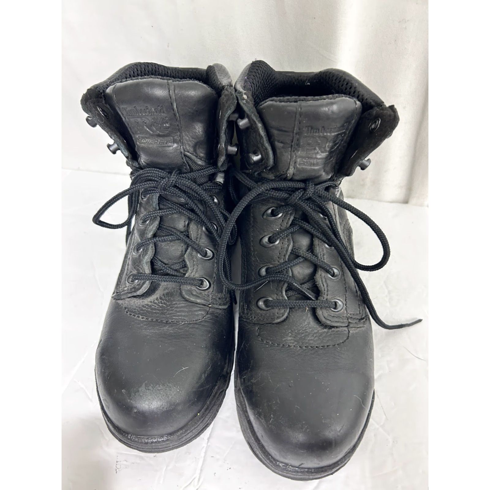 Timberland Timberland PRO Titan Alloy Safety Toe 72399 Work Boots Women 8M Black Leather Wide Calf Slip Resistant Steel Toe Size US 6 / IT 36 - 5 Thumbnail