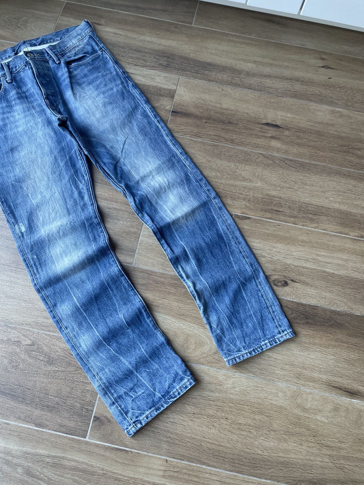 G-Star Vintage G-Star Jeans Faded Japanese Mud Washed Slim Y2K Rare Size US 32 / EU 48 - 6 Thumbnail