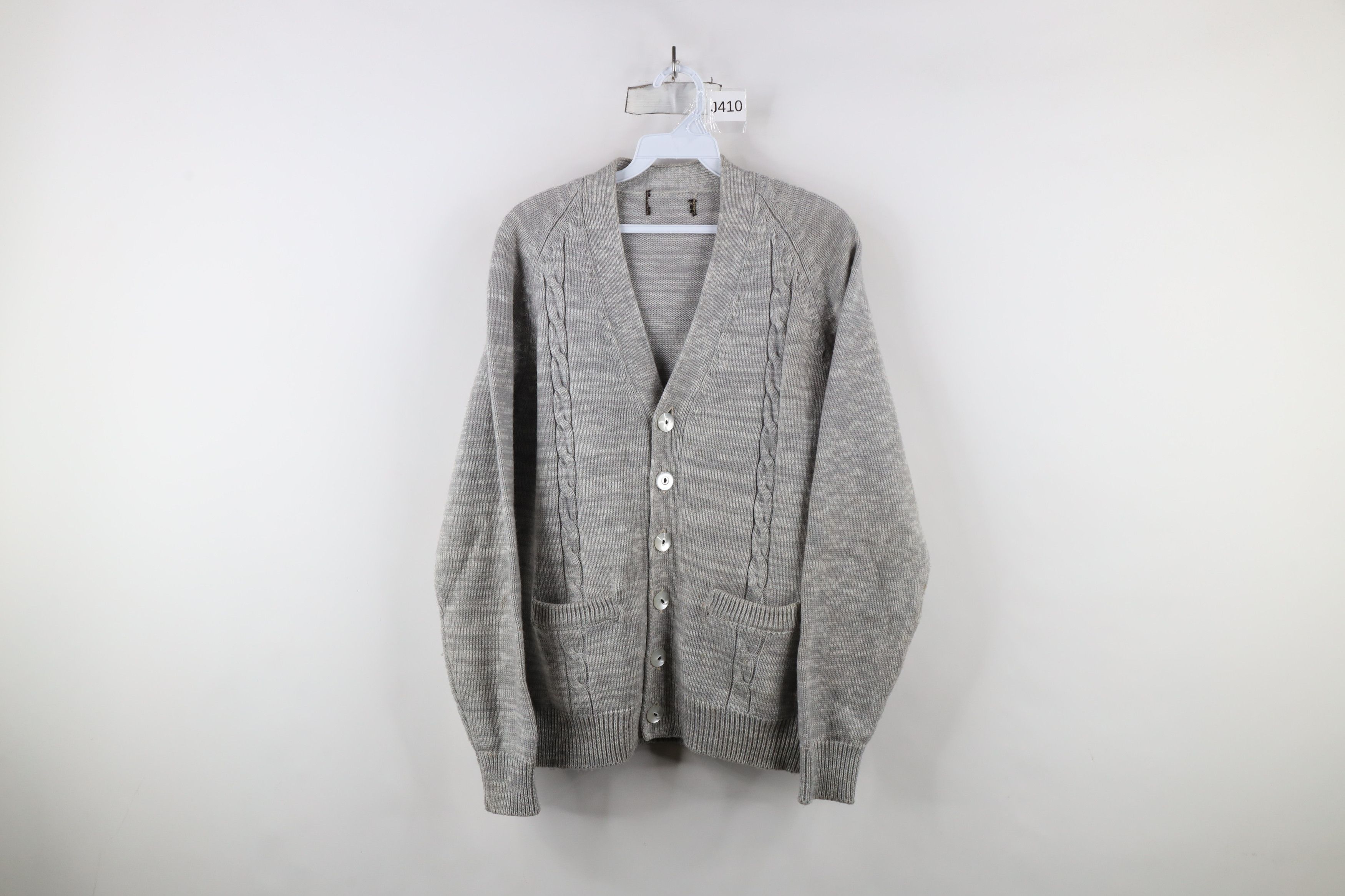 Vintage Vintage 50s 60s Rockabilly Cat Eye Button Cardigan Sweater Size US M / EU 48-50 / 2 - 1 Thumbnail