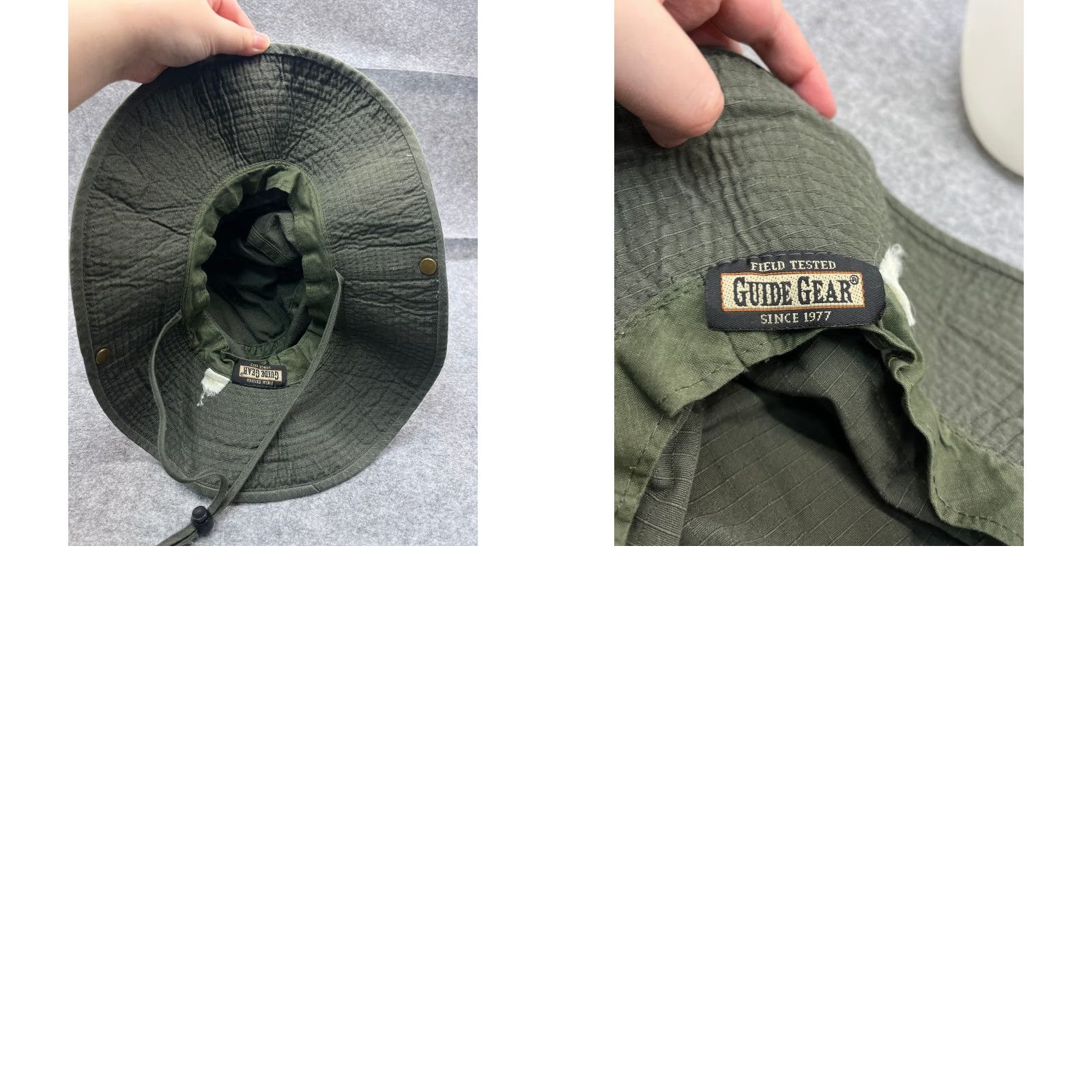 Vintage Guide Gear Bucket Hat Adult One Size Green Polyester Fish Hike Camp Beach Size ONE SIZE - 9 Thumbnail