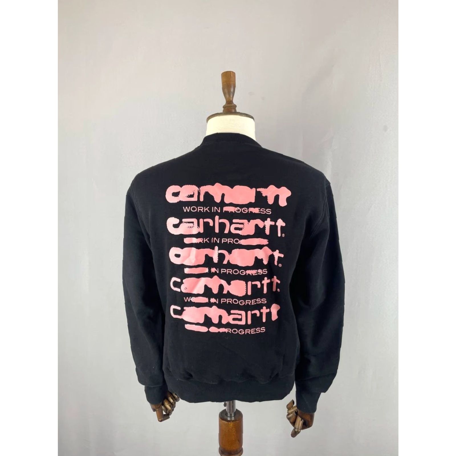 Carhartt Carhartt Mens Sweatshirt M Black Cotton Crew Neck Long Sleeve Pullover Size US M / EU 48-50 / 2 - 2 Thumbnail