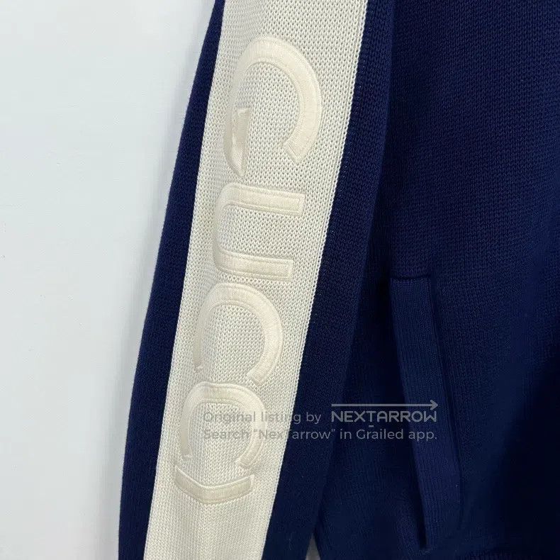 Gucci gucci 24 new logo embroidered stand-up collar blue and whi Size US S / EU 44-46 / 1 - 4 Thumbnail