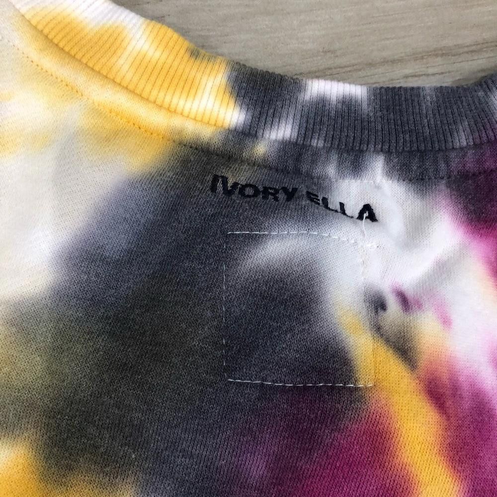Designer Ivory Ella Tie-Dye Cropped Sweatshirt Size S / US 4 / IT 40 - 6 Thumbnail