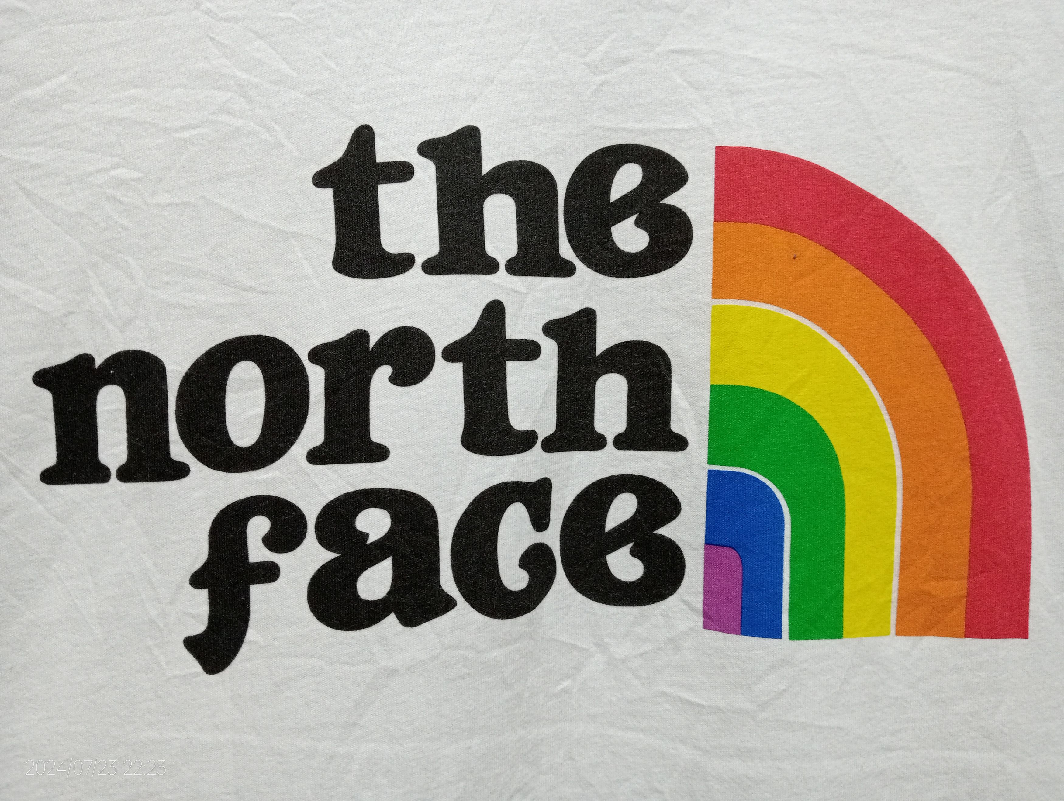 The North Face The North Face Raglan 3Q Sleeve Rainbow Logo Tshirt Size US L / EU 52-54 / 3 - 5 Thumbnail