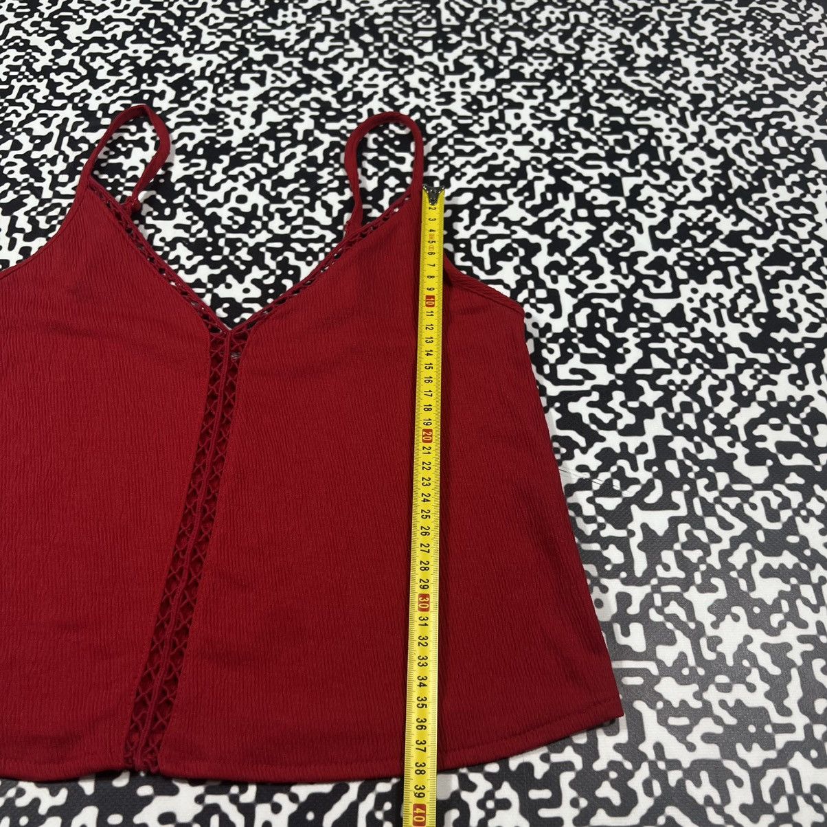 Vintage Vintage Y2K Sexy Retro Red Tank Top Japanese 90s Style Size M / US 6-8 / IT 42-44 - 13 Thumbnail