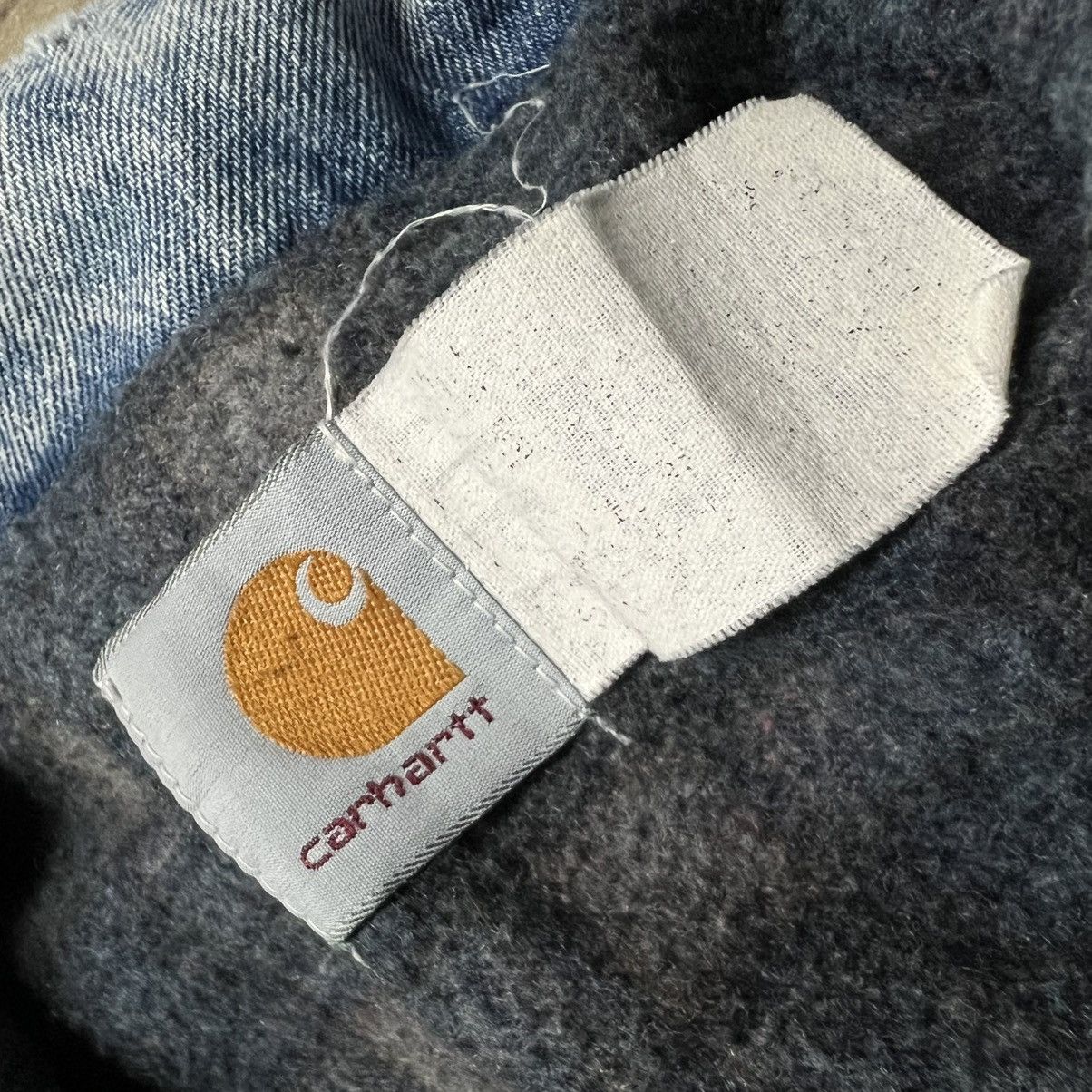 Carhartt × Carhartt Wip × Vintage Vintage 90’s Carhartt 🇺🇸 Blanket-Lined Denim Trucker Jacket Size US XXL / EU 58 / 5 - 8 Thumbnail