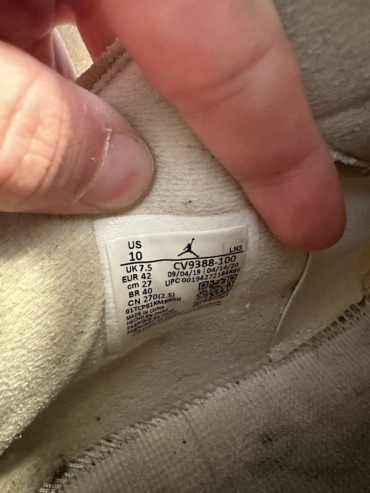 Jordan Brand × Off-White Nike Off-White Air Jordan 4 Retro SP Sail size 8.5m 10w Size US 8.5 / EU 41-42 - 6 Thumbnail