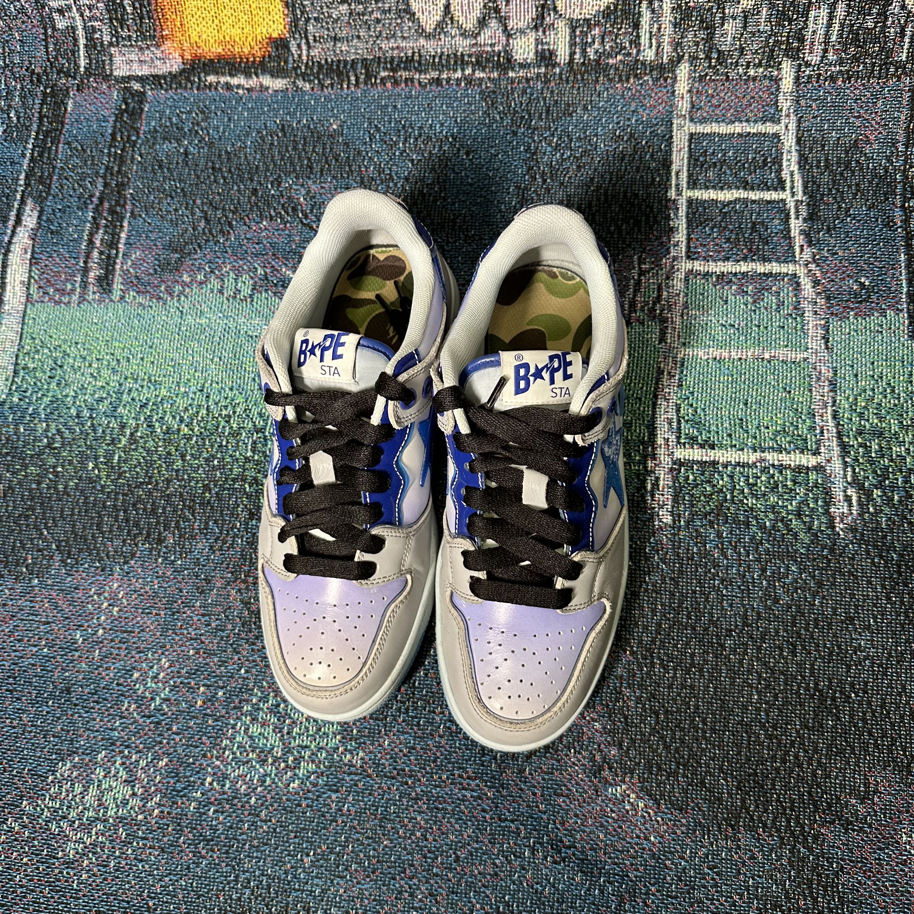 Bape Bape A Bathing Ape Sk8 Sta M1 Blue Size US 5 / EU 37 - 3 Thumbnail