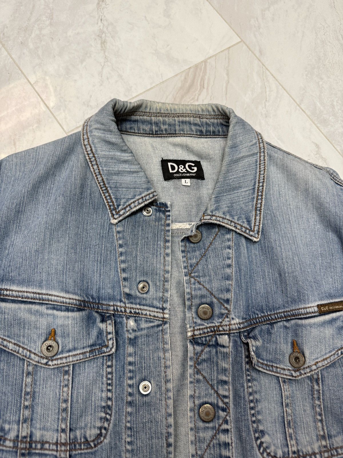 Dolce & Gabbana Dolce & Gabbana Denim Jacket Size US L / EU 52-54 / 3 - 5 Thumbnail
