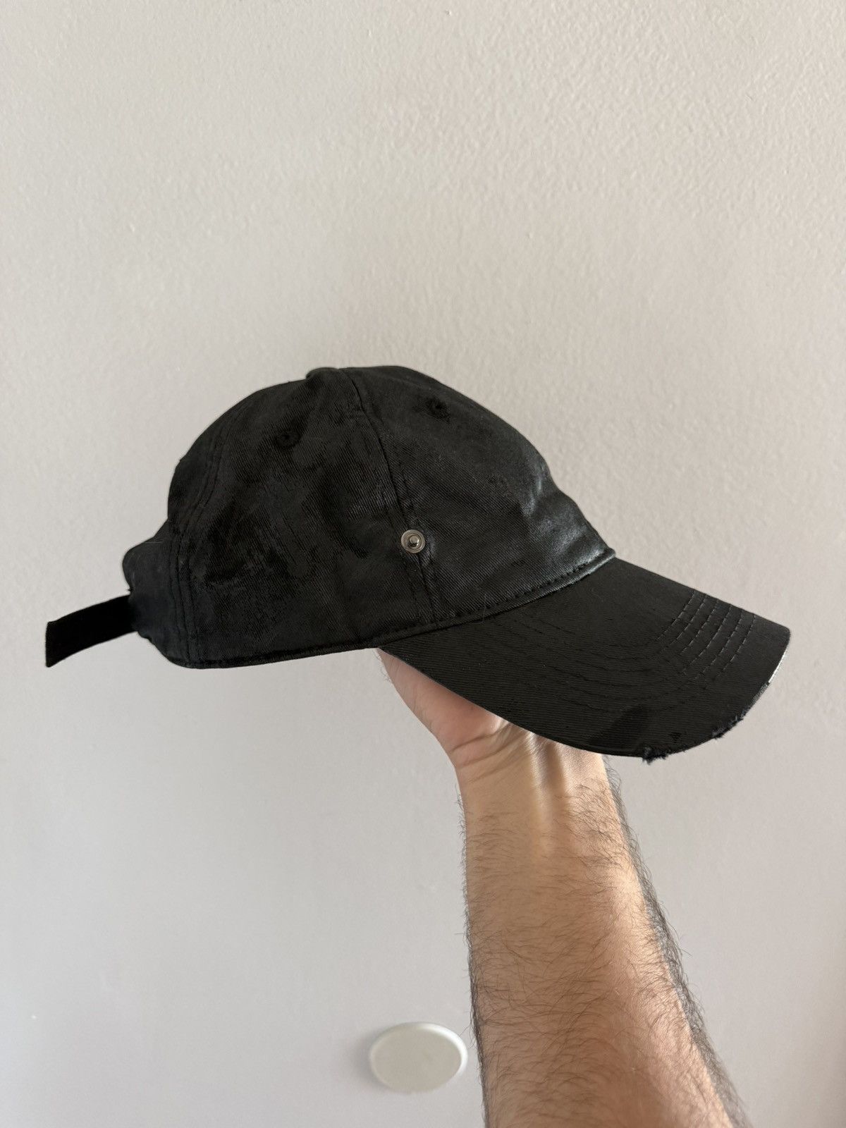 P.L.N. P.L.N. Oilskin Waxed Coated Cotton Distressed Cap/Hat Size ONE SIZE - 12 Thumbnail