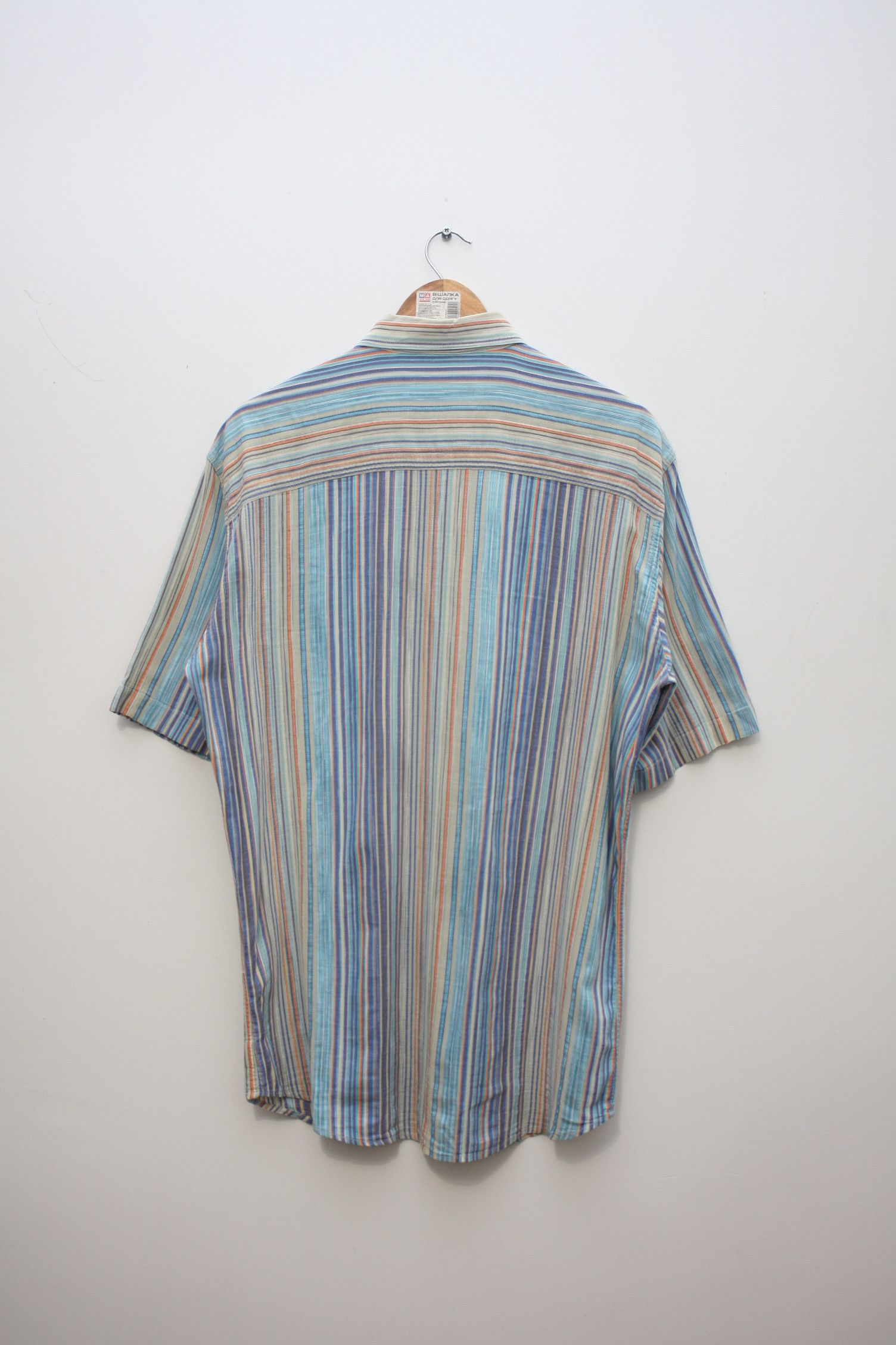 Missoni Missoni Sport Striped Blue Short Sleeve Shirt Men's 50 Size US M / EU 48-50 / 2 - 3 Thumbnail