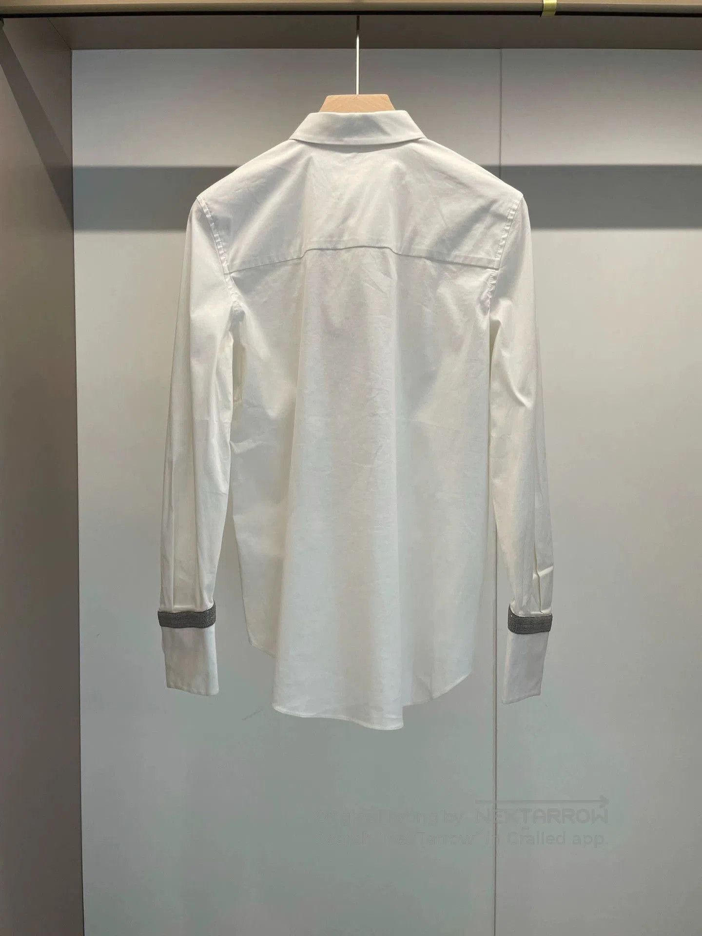 Brunello Cucinelli white beaded cotton shirt by brunello cucinelli. Size US XS / EU 42 / 0 - 2 Thumbnail