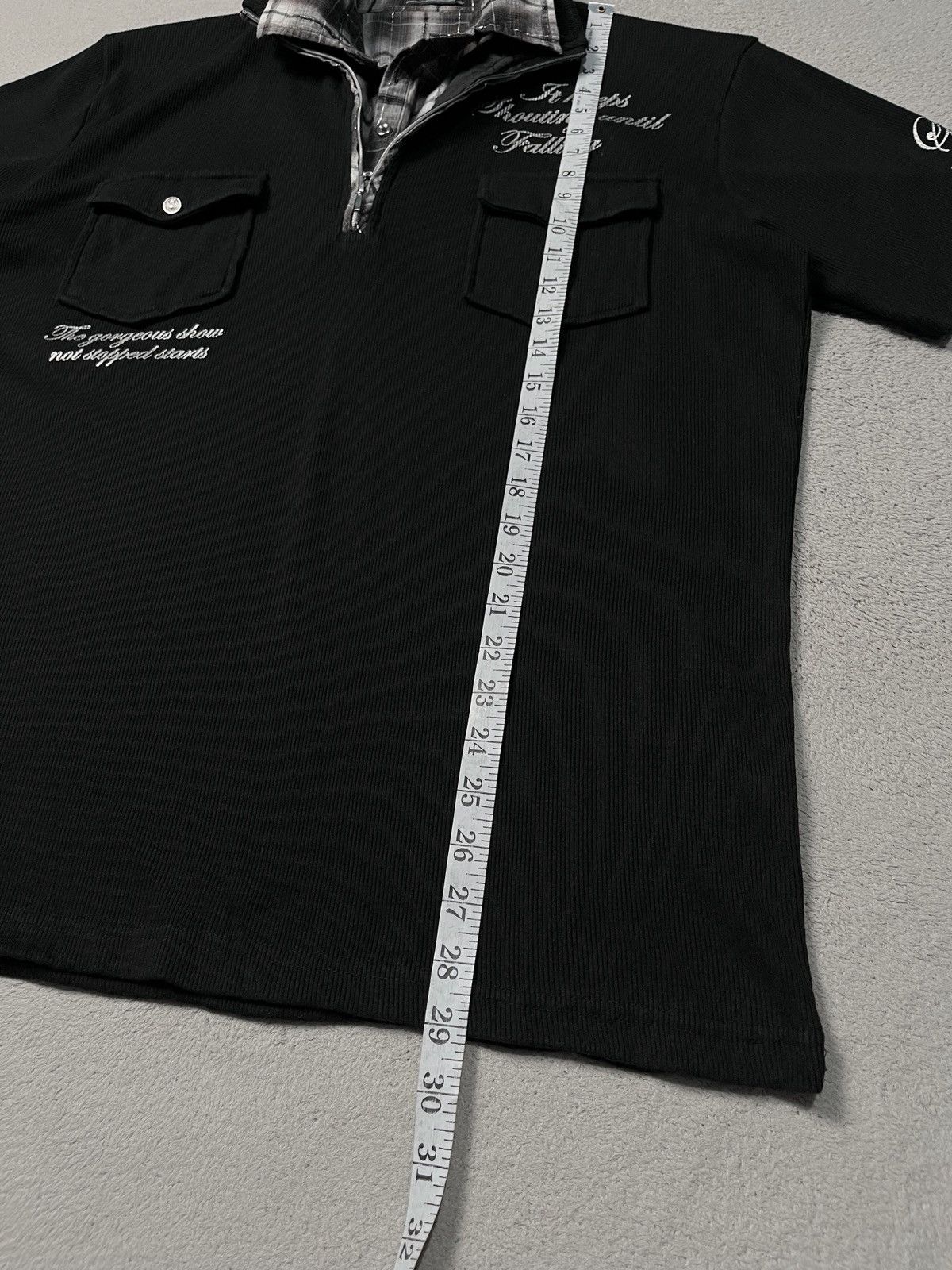 Japanese Brand Mitex Poem Double Layer Polo Shirt Lgb Style Size US L / EU 52-54 / 3 - 8 Thumbnail