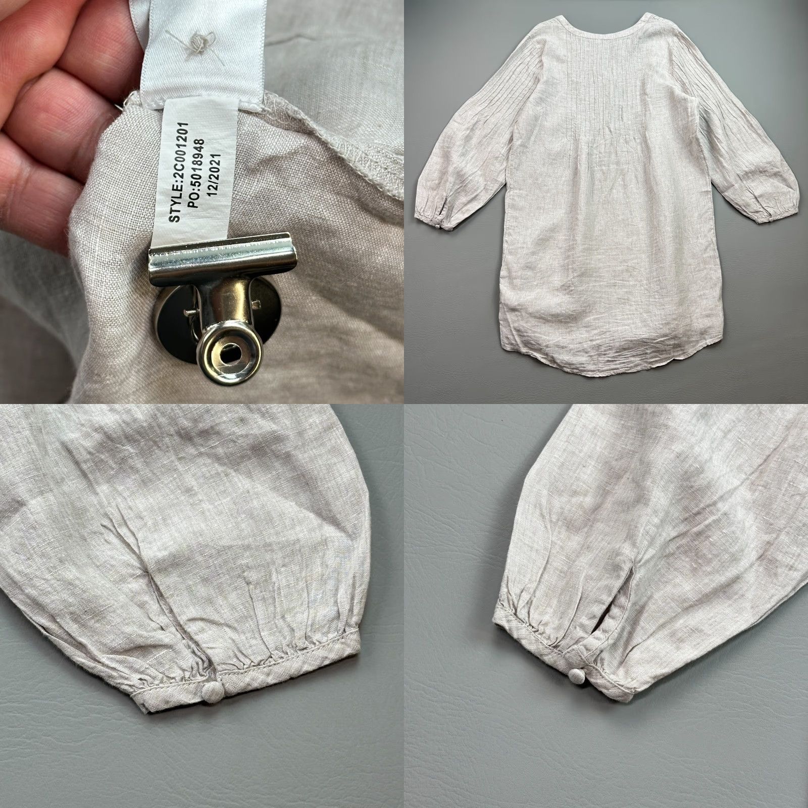 Vineyard Vines Vineyard Vines Beige Linen Tunic Cover Up Beach Women's M Button Front Lightweight Breathable Regular Size Beige Linen Beach Womens Size ONE SIZE - 8 Thumbnail