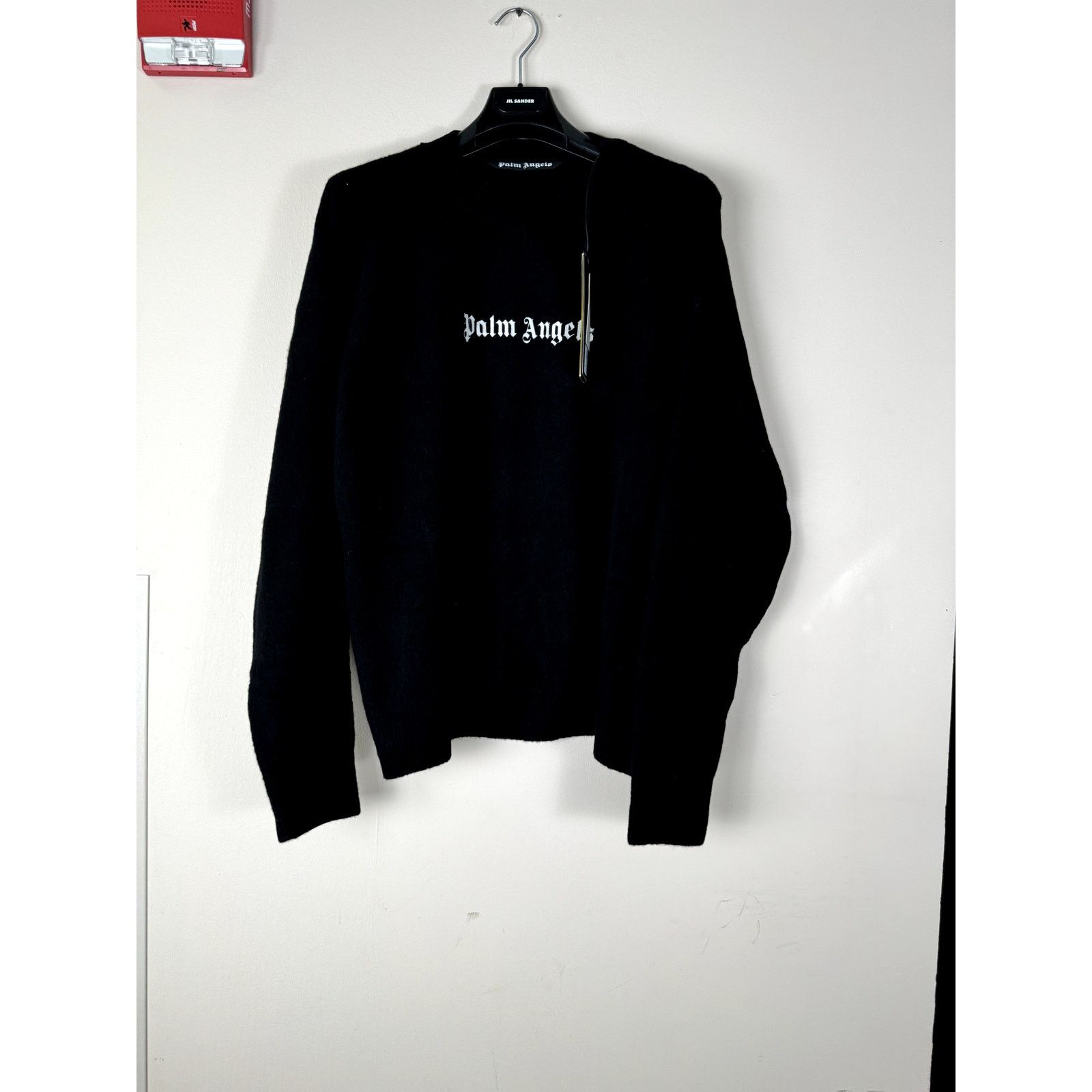 Palm Angels o1rshd1 Classic Logo Sweater in Black/White Size US XL / EU 56 / 4 - 3 Thumbnail
