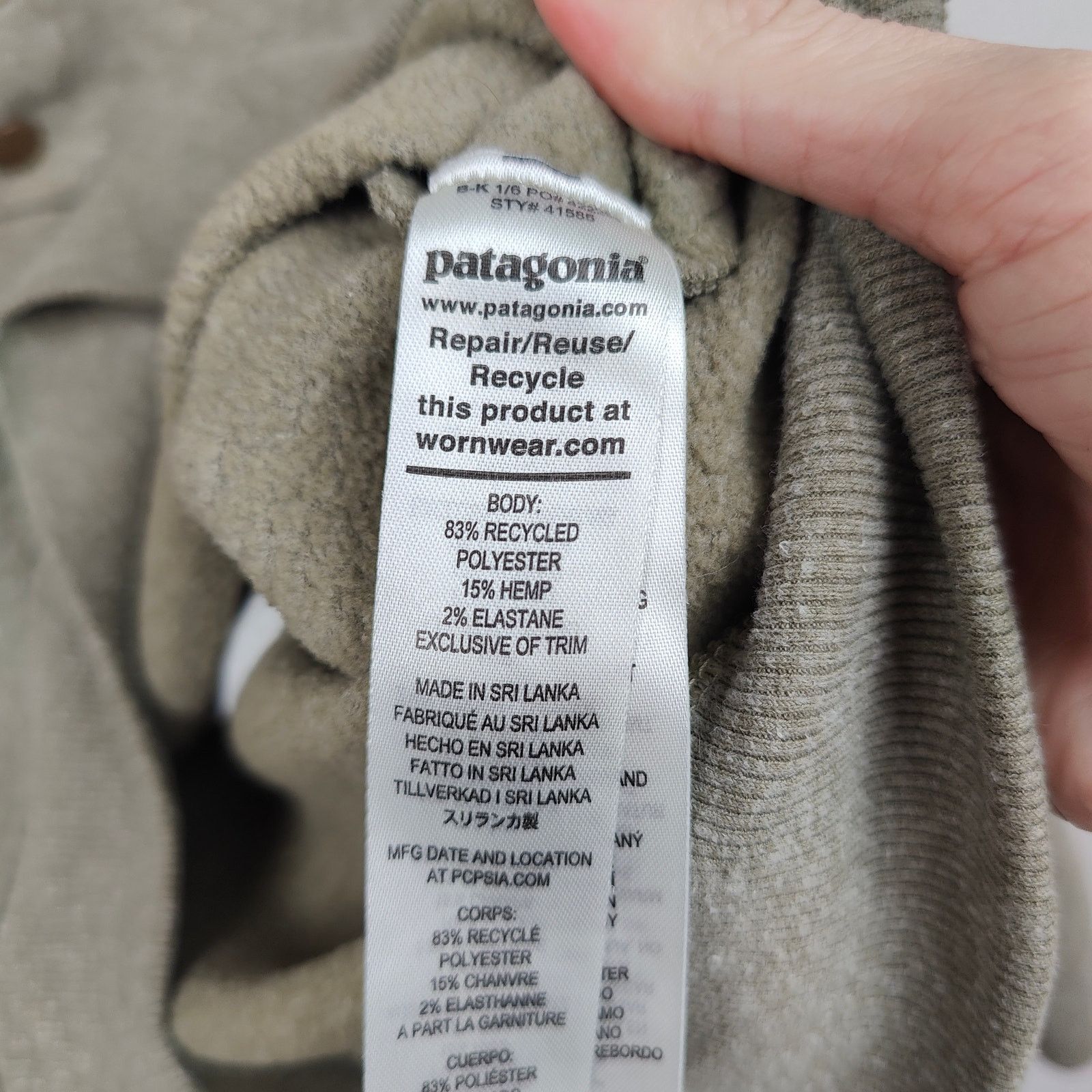 Patagonia Patagonia Hemp Sweatshirt Womens XS Dark Ash Pullover Size XS / US 0-2 / IT 36-38 - 6 Thumbnail